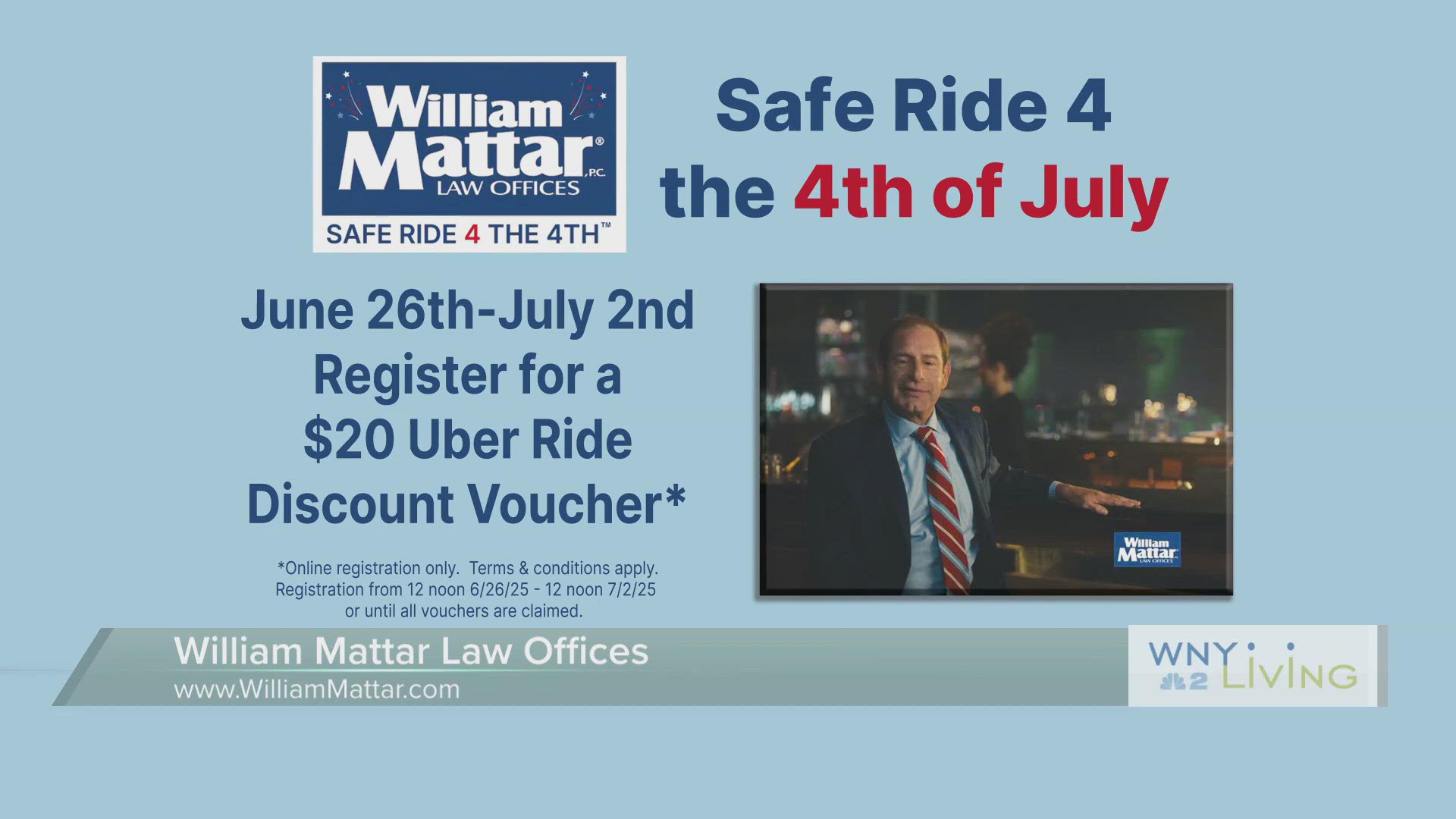 WNY Living - June 28th - William Mattar Law Offices - (THIS VIDEO IS SPONSORED BY WILLIAM MATTAR LAW OFFICES)