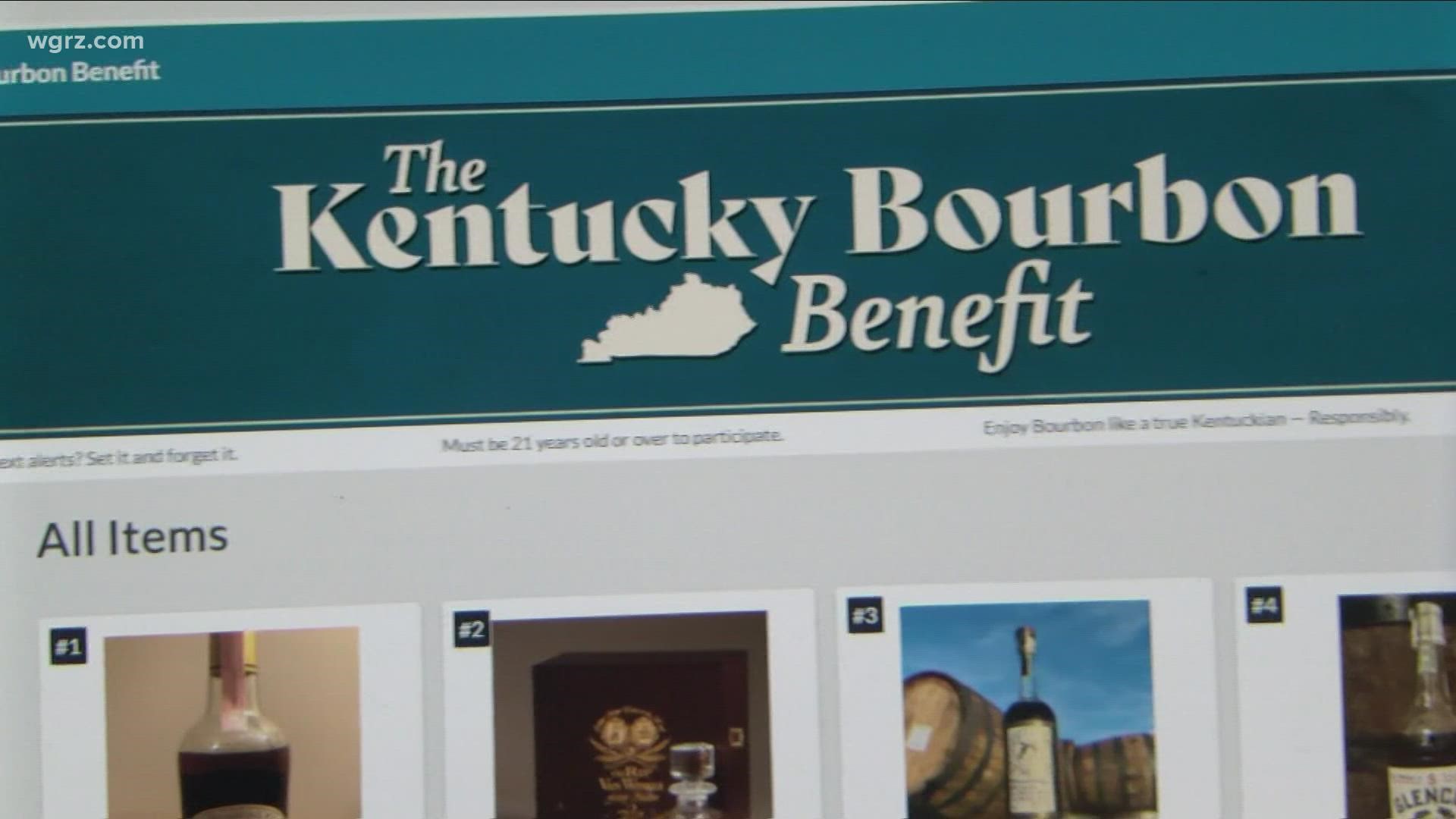 Bourbon online auction benefit for relief |
