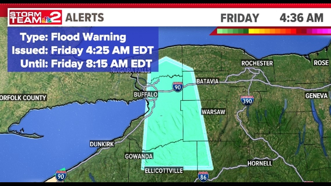 Flood Warning for parts of WNY has been canceled | wgrz.com