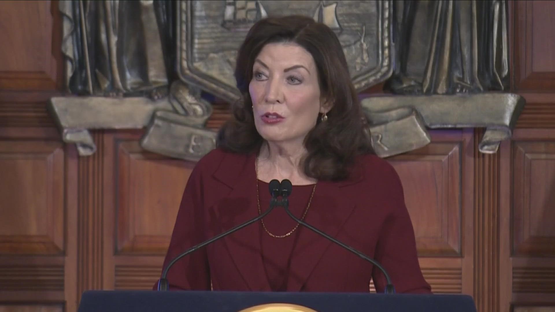New York Gov. Kathy Hochul discusses mental health proposals outlined in her budget proposal.