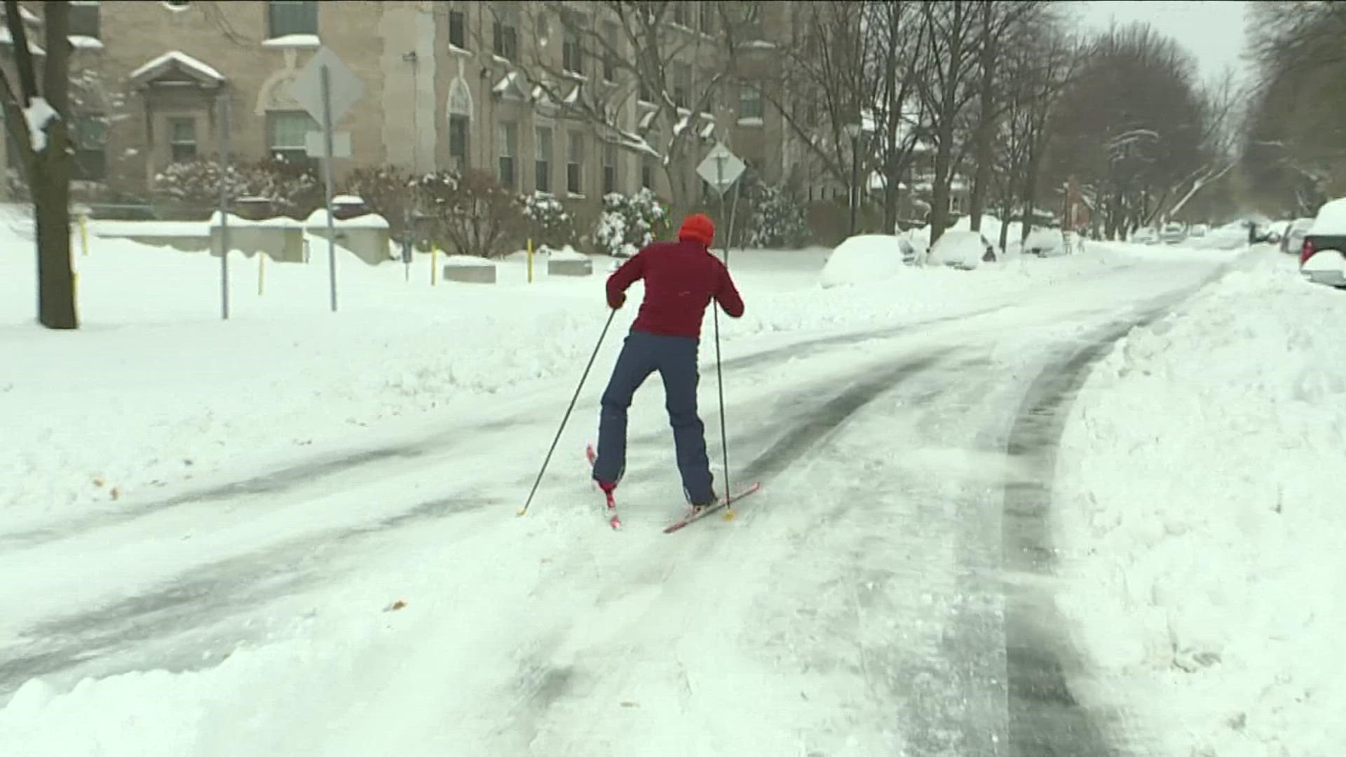 Around 9:50 a.m. the city reported that the GPS system tracking snow plows is down.