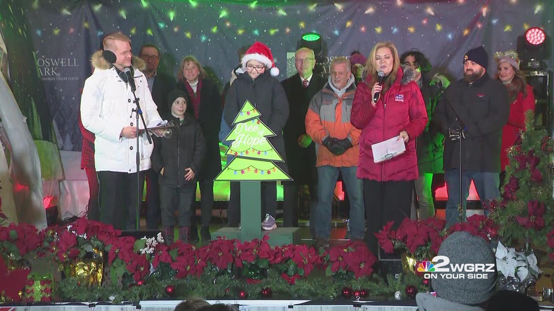 2022 Tree of Hope lighting celebration at Roswell Park