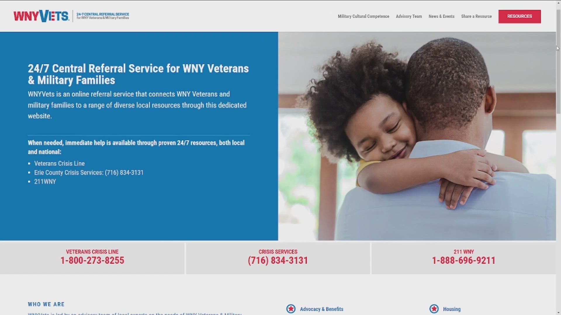THIS WILL PROVIDE 24-SEVEN REFERRAL SERVICE FOR VETERANS... SPLIT INTO 11 DIFFERENT PROGRAMS.
THESE INCLUDE MENTAL HEALTH... HOUSING... AND EDUCATION