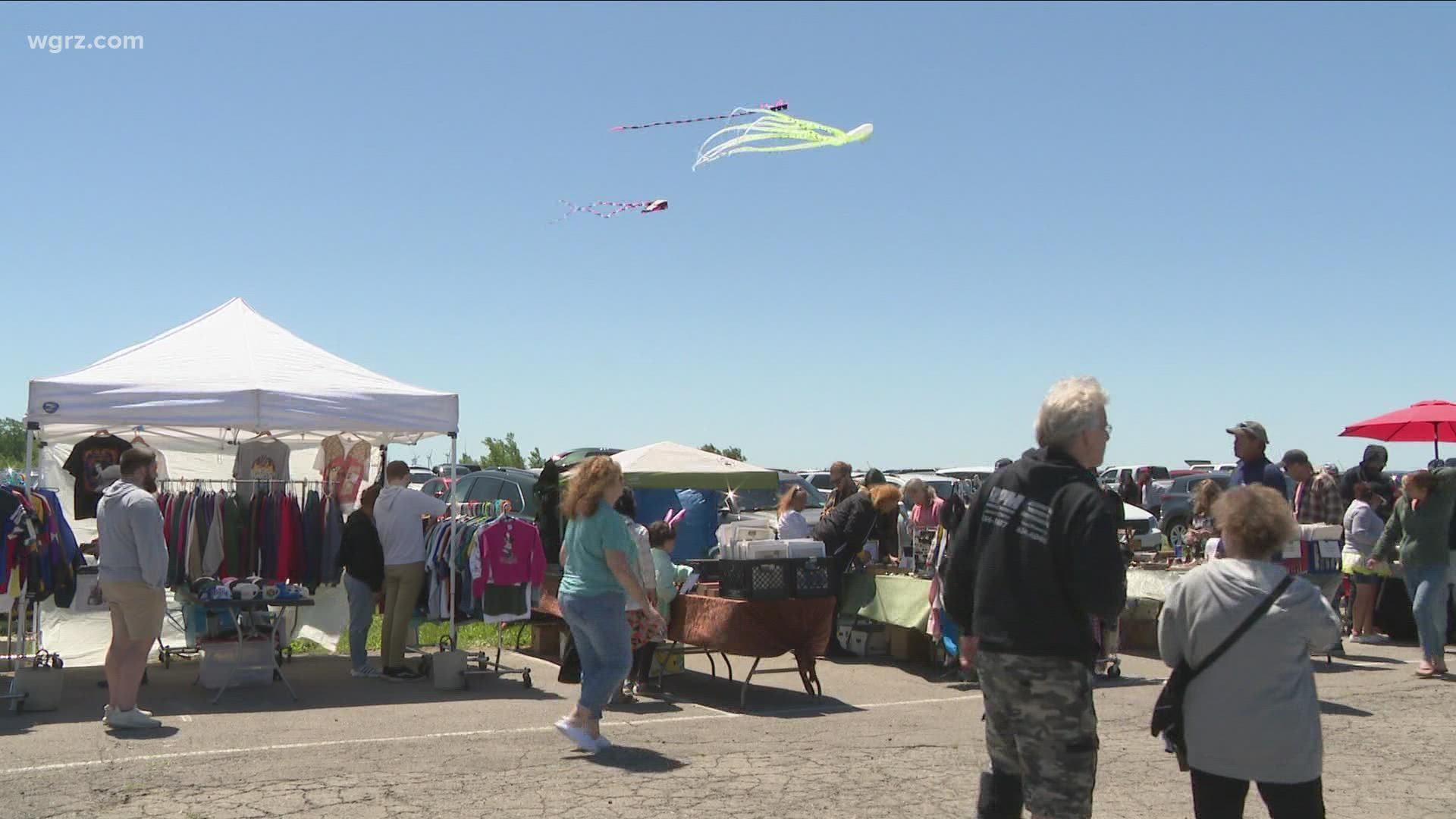 It was a big day at Buffalo's Outer Harbor as vendors were showcasing and selling their goods at the return of the Super Flea.