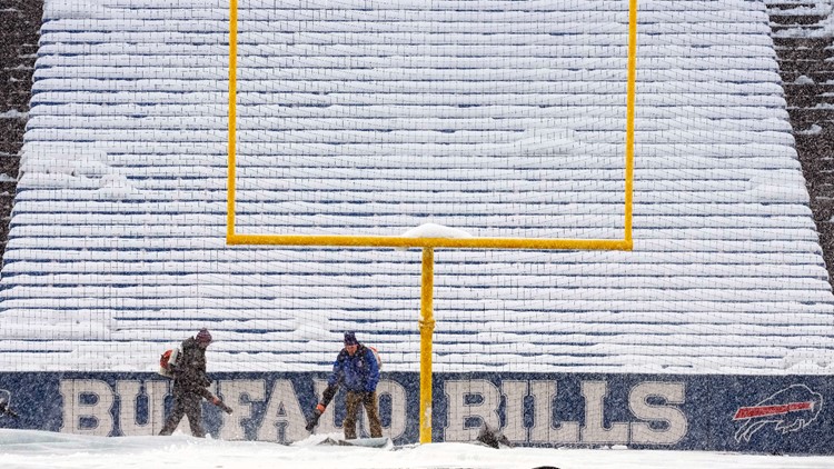 Buffalo Bills Share Photos of Snowed-in Highmark Stadium