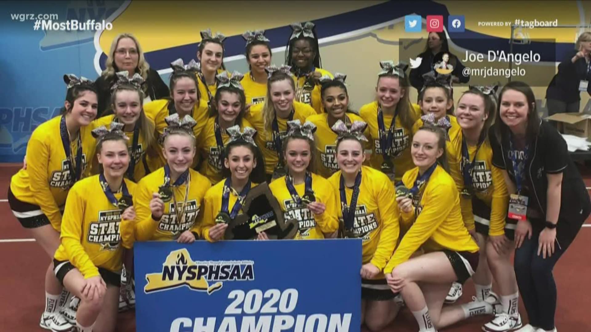 Congratulations to Maryvale High School's cheerleading team who won the 2020 small division state championship.
