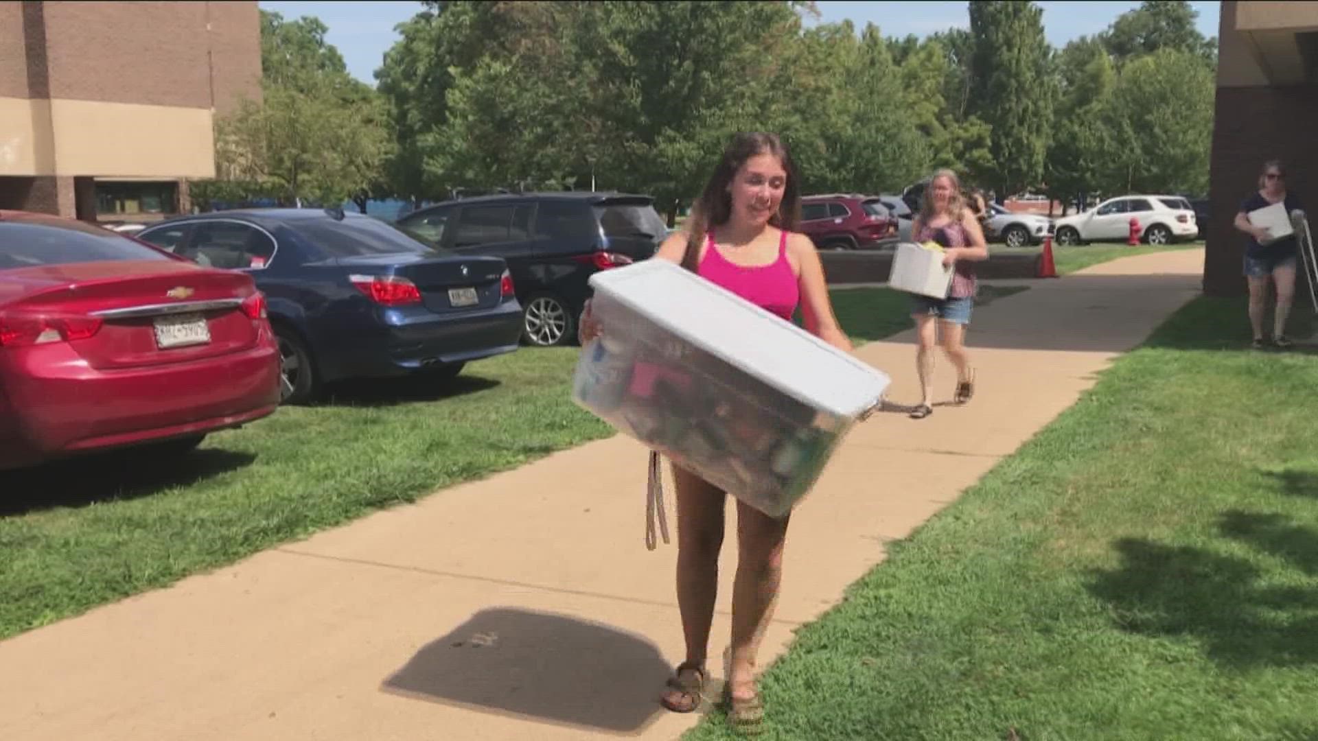 It was move-in day at SUNY Fredonia. Lots of excitement and probably a few jitters.