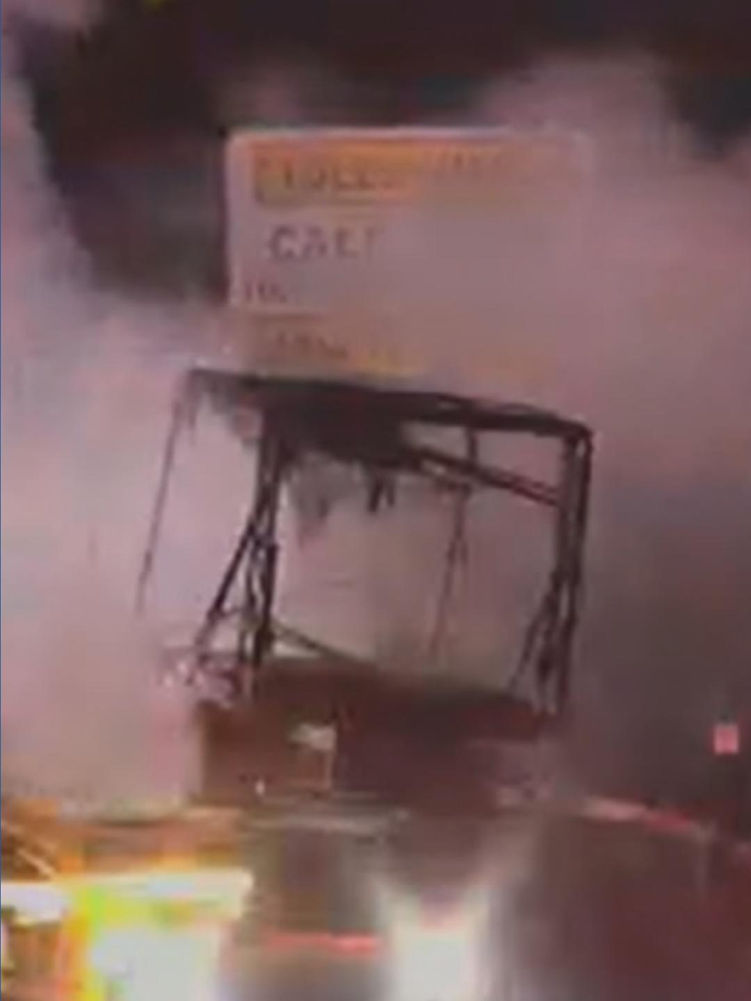 Fiery tractor-trailer crash stops traffic on I-90 eastbound | wgrz.com
