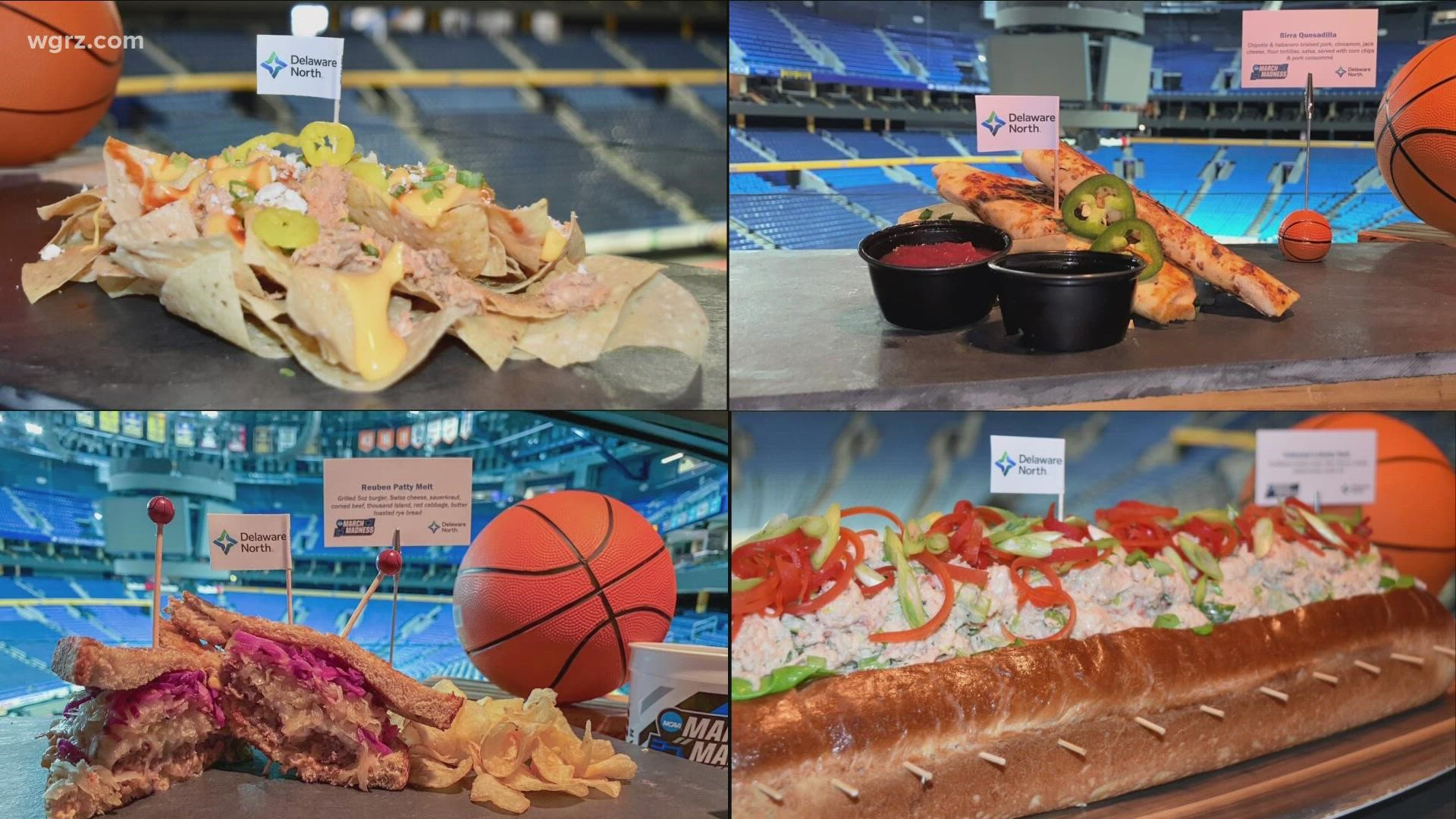 Delaware North sent us some pictures of some of the new food offerings created specifically for the N-C-double-A tournament.