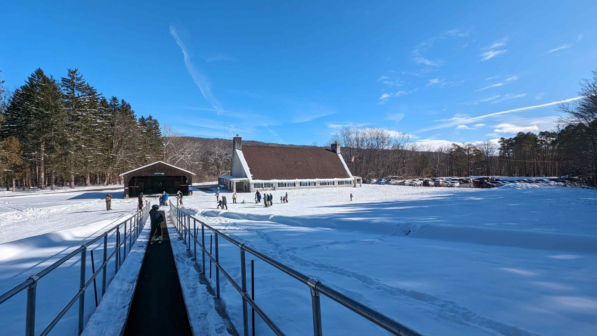 Emery Park magic carpet ski hill open