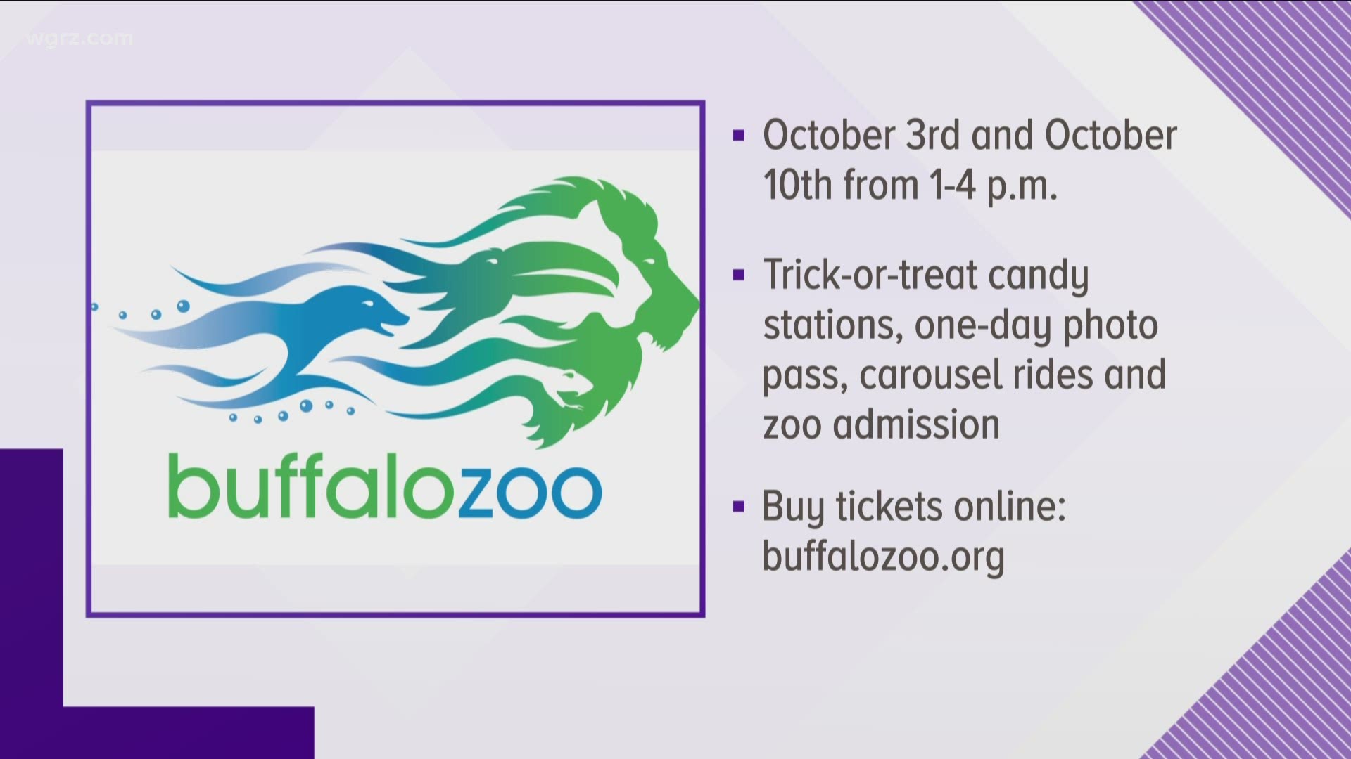 Buffalo Zoo trick or treat dates