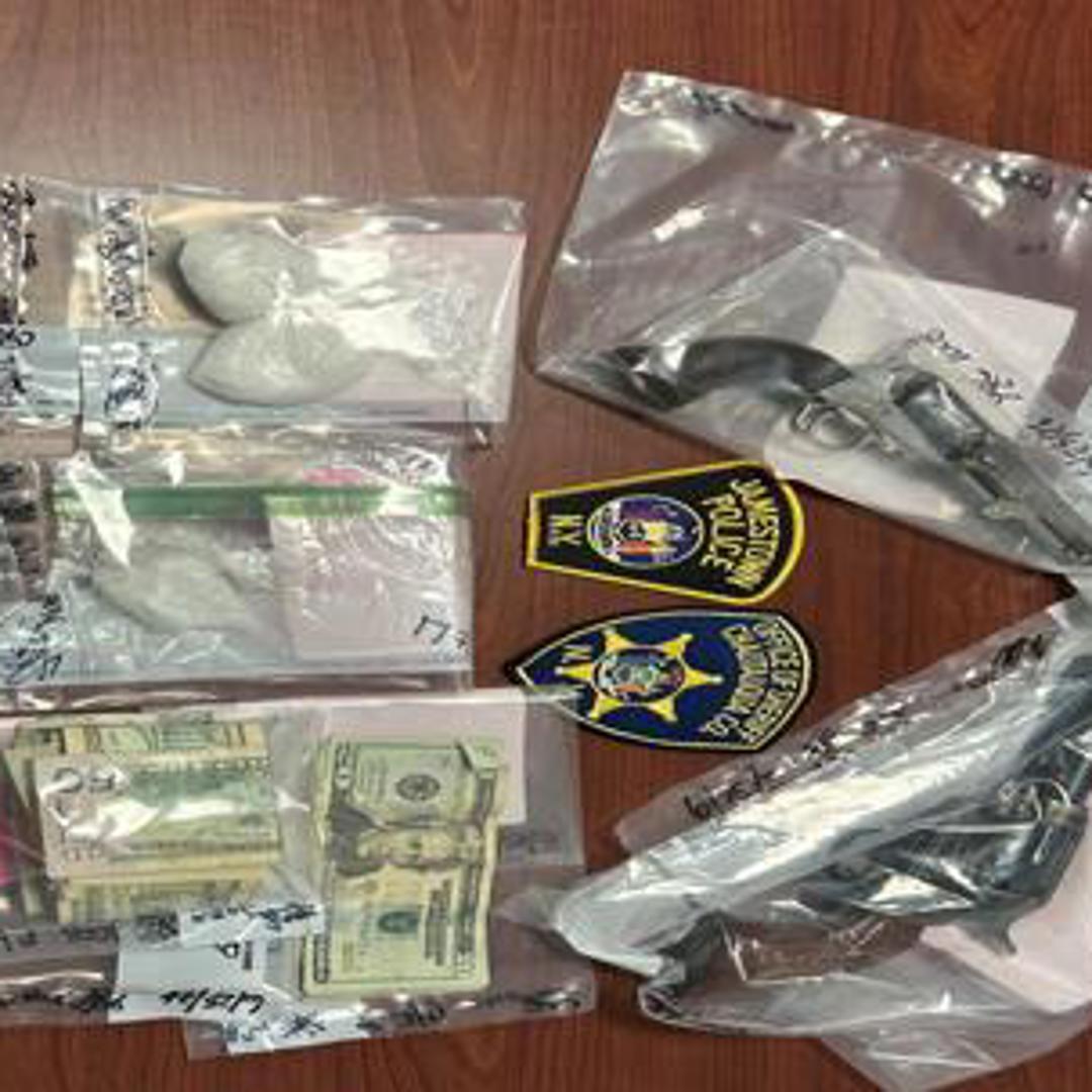 Jamestown trio arrested on weapon and drug charges after being found in ...