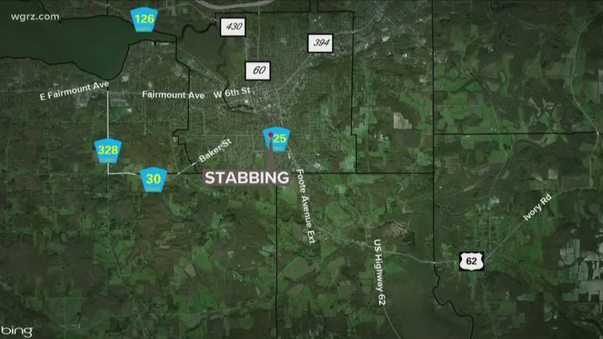 Police are searching for a suspect after an early morning stabbing in Jamestown. Police say the victim was stabbed in a fight just before 3 am.
