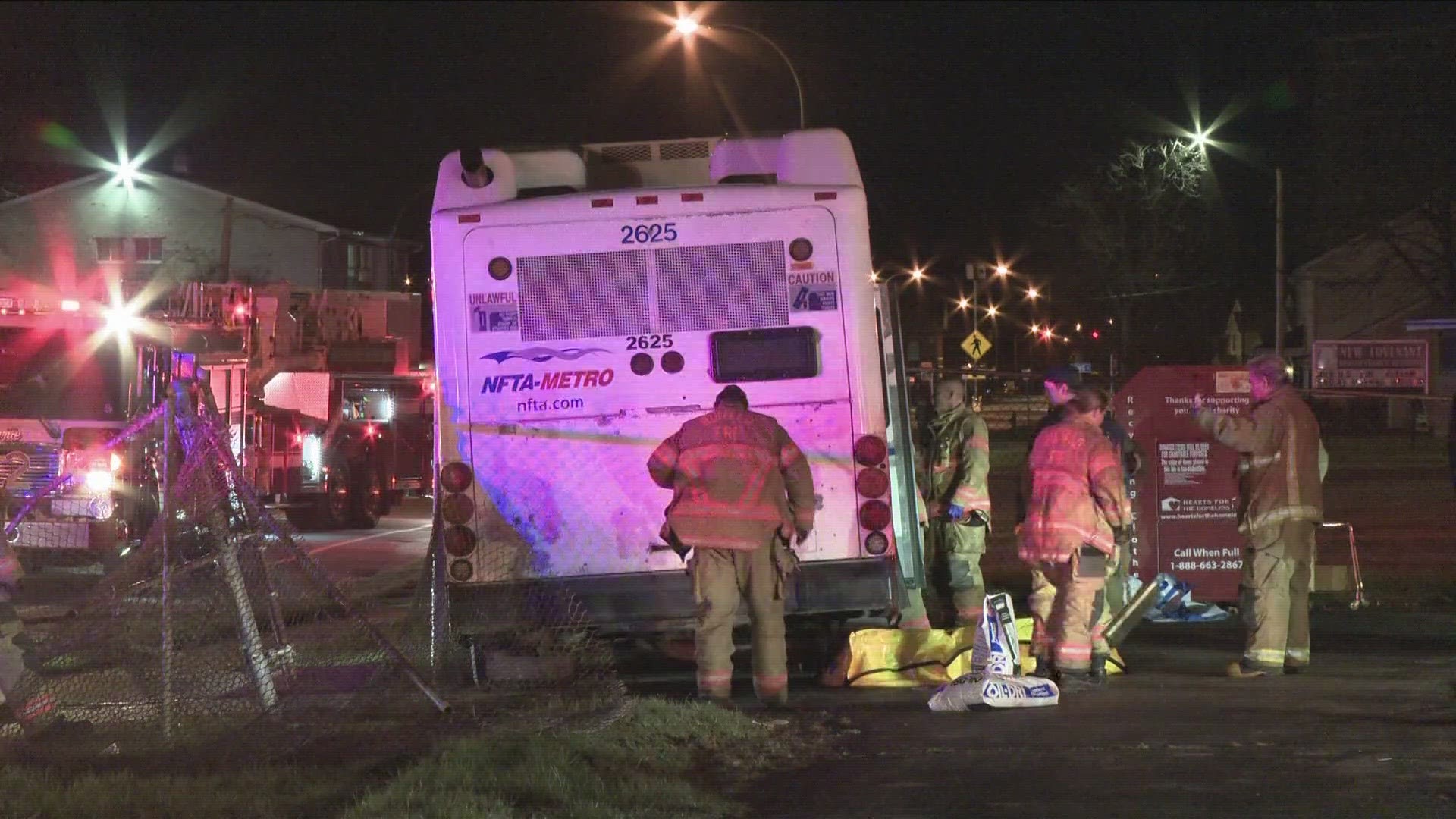 Car crashes into an NFTA bus sending 10 to the hospital 04/02/24