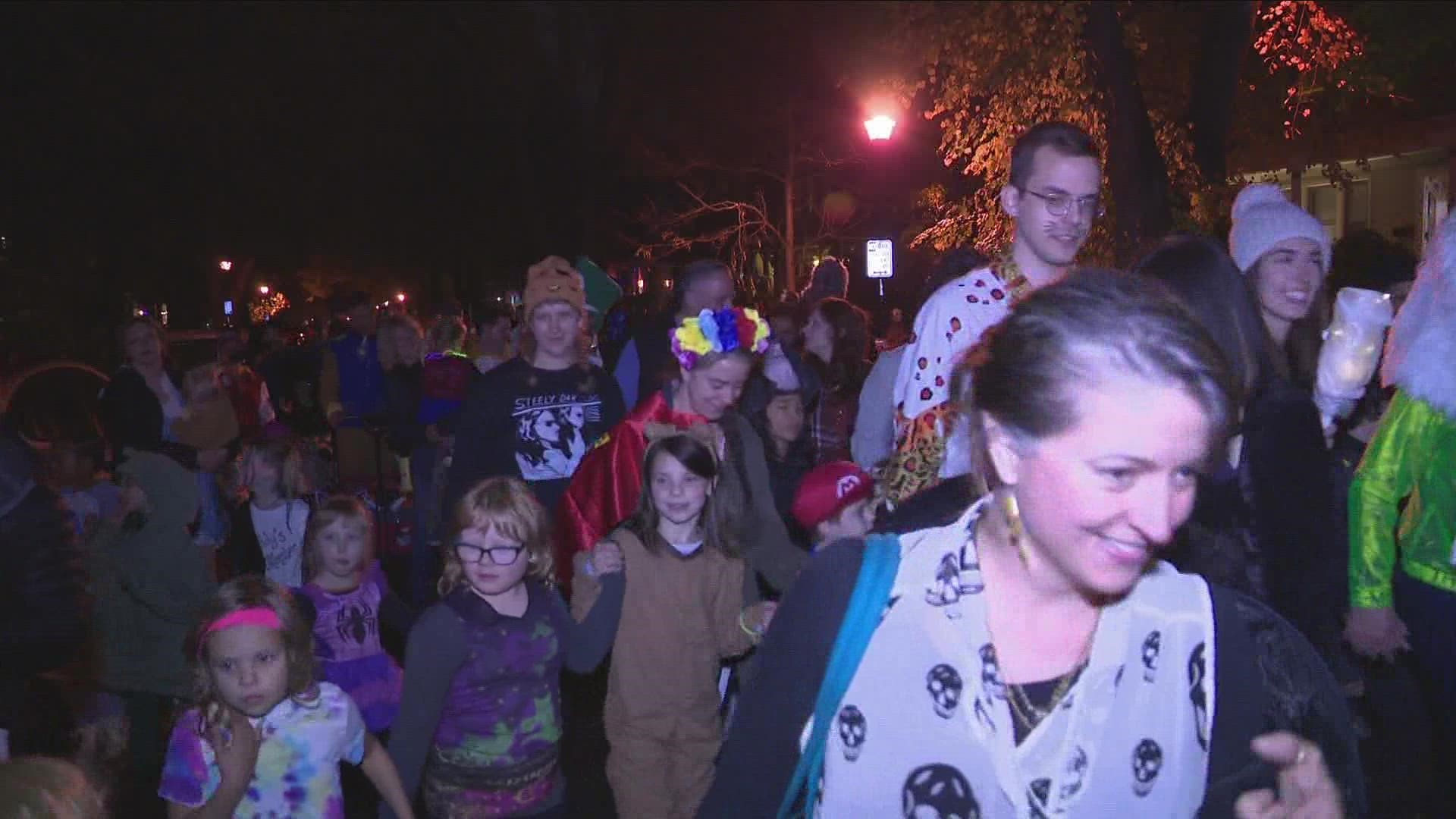 Buffalo neighborhood holds a Halloween Parade