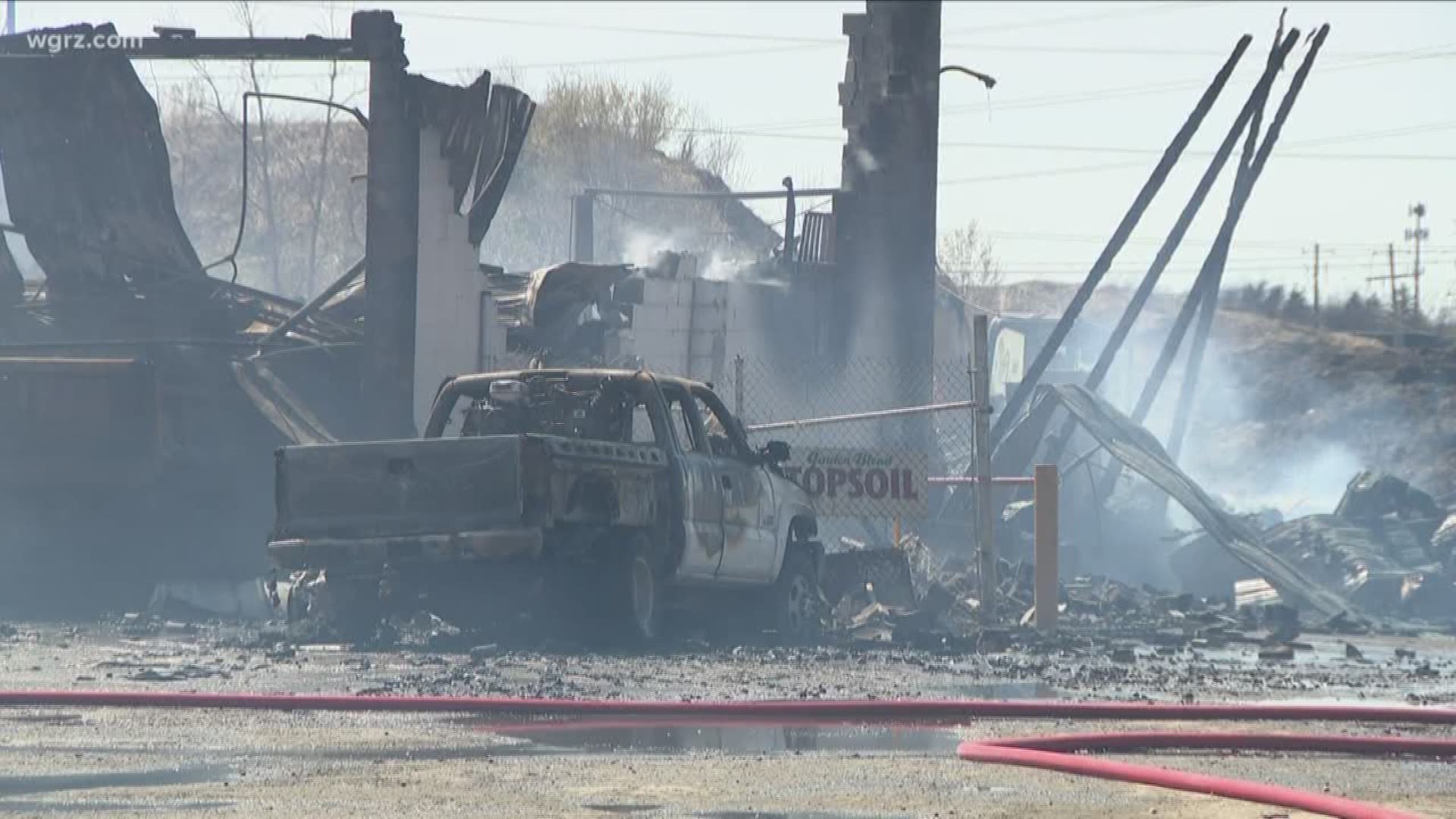 Orchard Park fire could be seen for miles