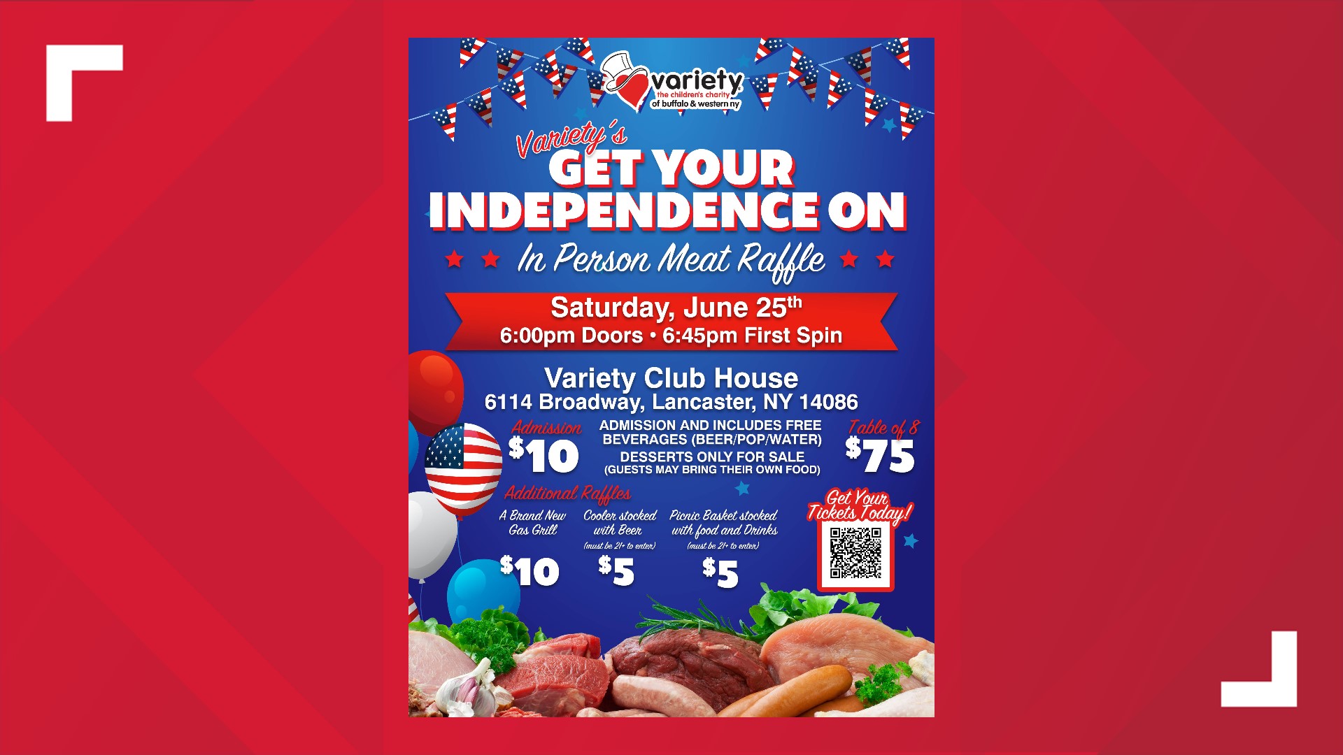 Meat Raffle To Benefit Variety Club