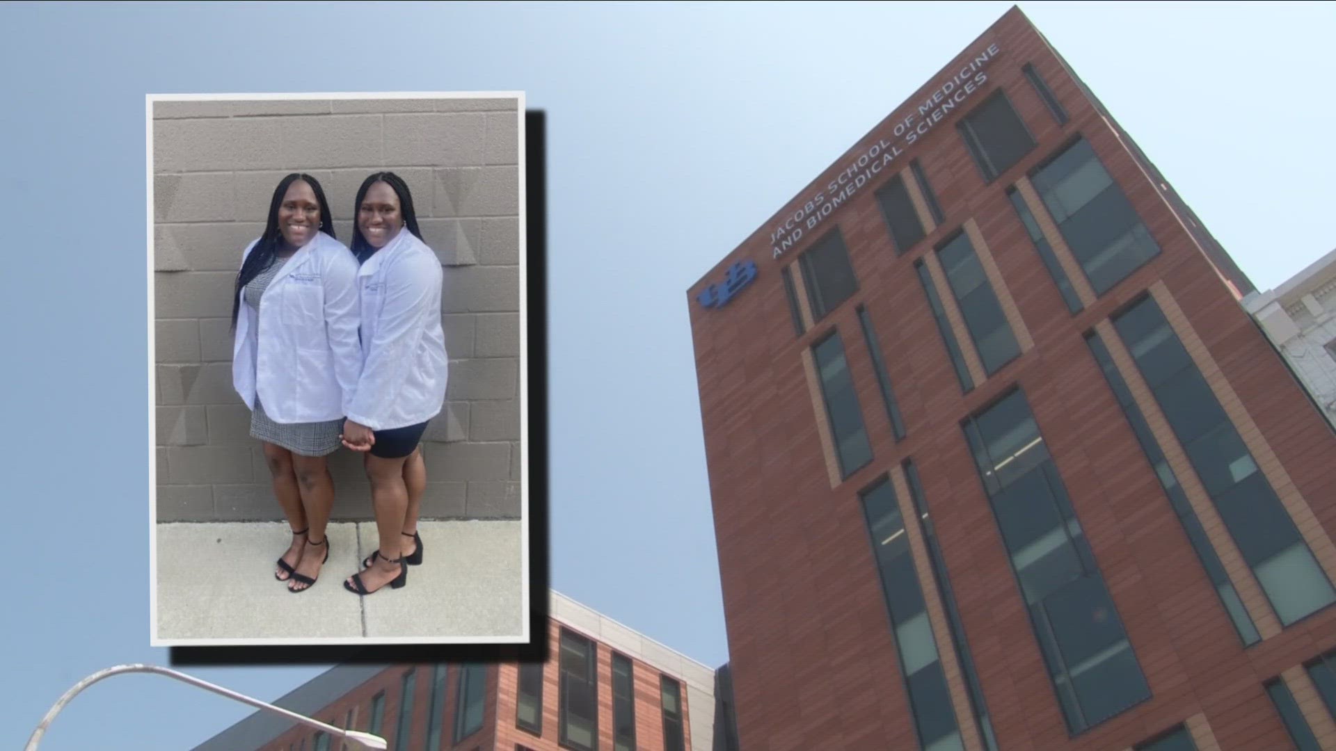 Three sets of twins and one set of brothers received their white coats last Friday, signifying their start as part of UB's Jacobs School of Medicine's 2027 class.