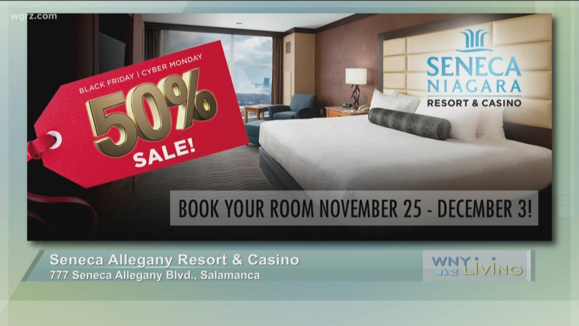 November 16 - Seneca Resorts and Casinos (THIS VIDEO IS SPONSORED BY SENECA RESORTS AND CASINOS)