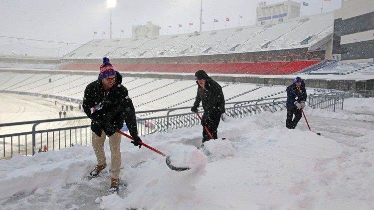 Bills vs. Dolphins weather: Miami arrives in snowy Orchard Park