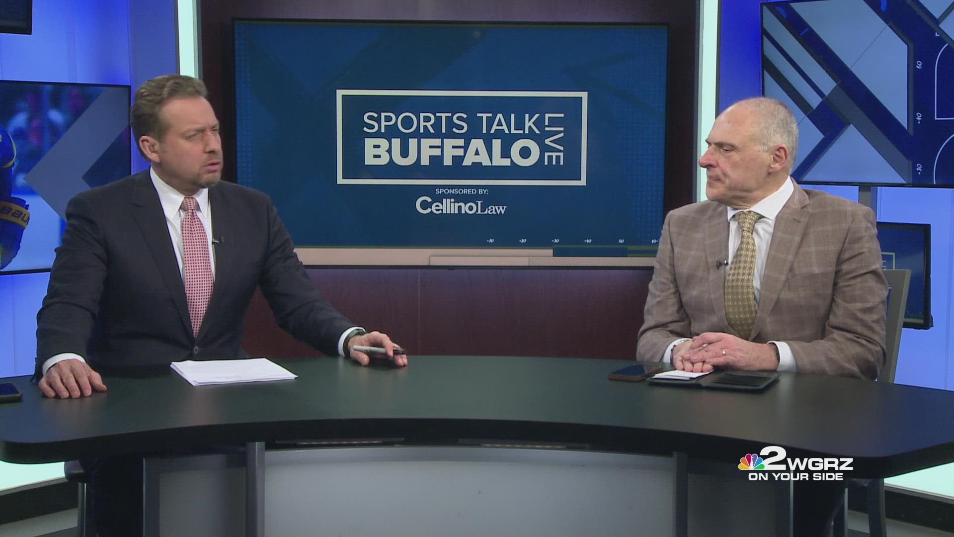 Channel 2 Sports Director Adam Benigni and WGRZ Bills/NFL Insider Vic Carucci discuss issues the Bills must address this offseason, plus a Super Bowl prediction.