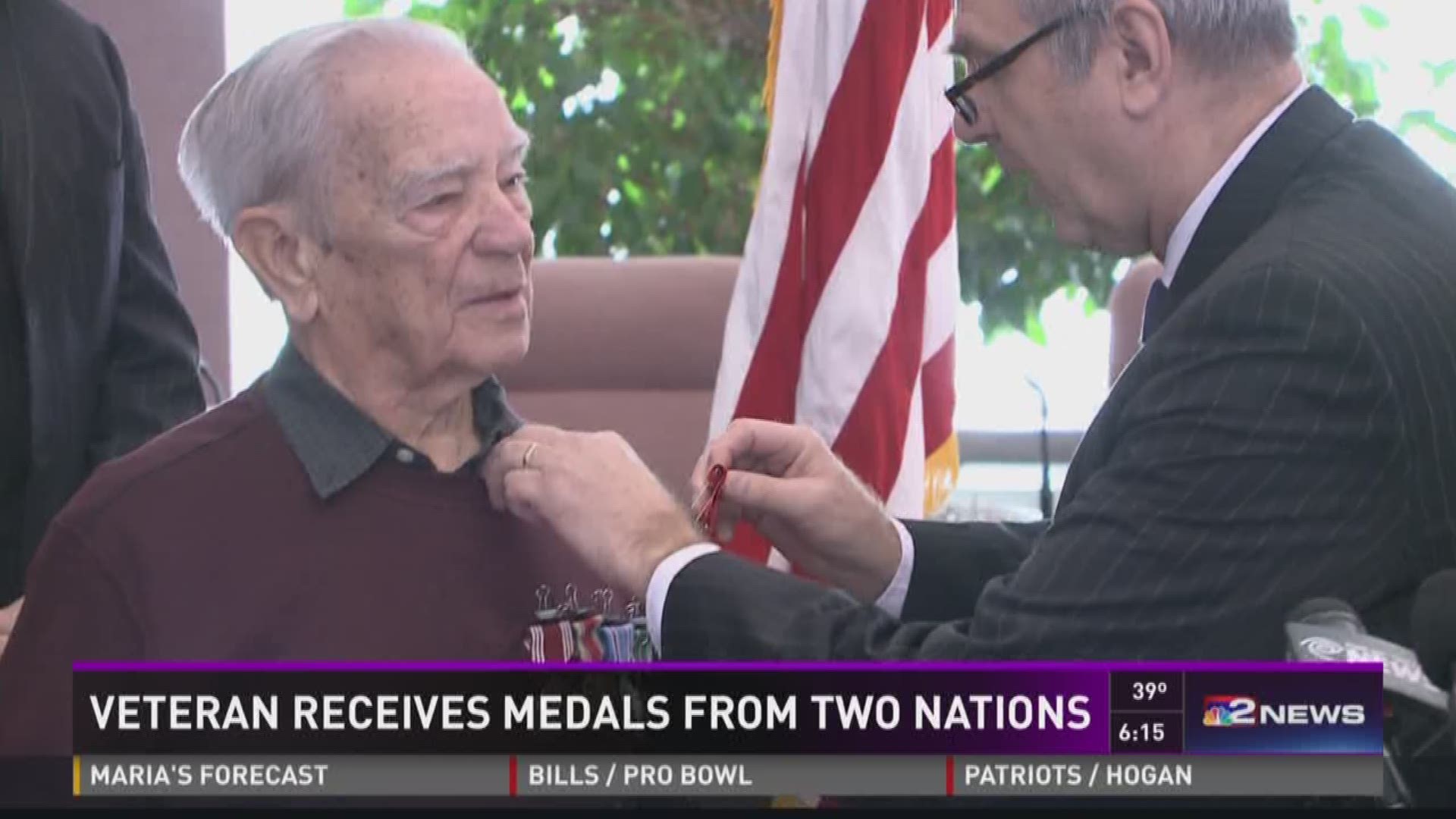 Veteran Receives Medals From Two Nations