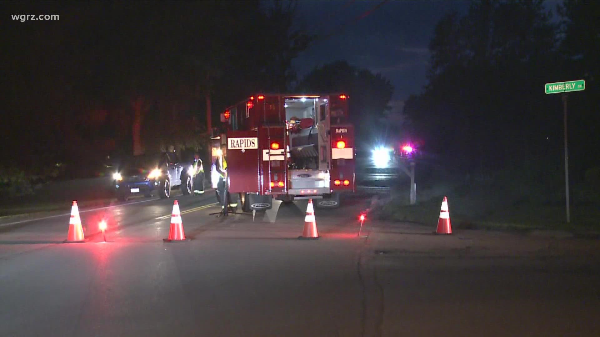 The road was closed between Minnick Road and Kimberly Drive, just before 9 oclock. Neighbors tell us they were told to leave the area for a bit after smelling gas.