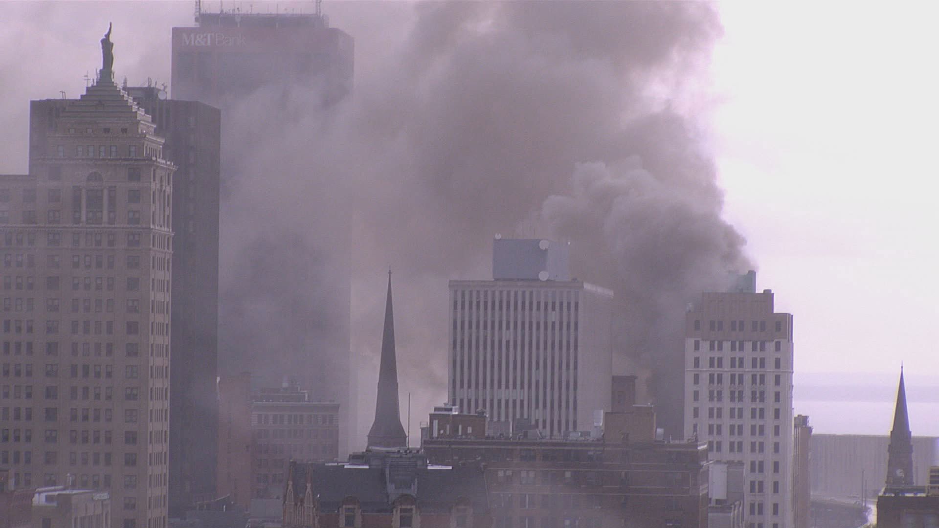 Buffalo Fire provides update on 4-alarm fire at a local law firm in downtown Buffalo.