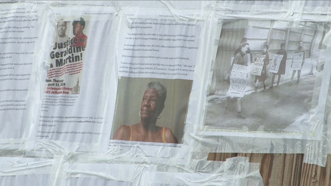 Community members gather to push for justice for Geraldine Pointer and Martin Sostre