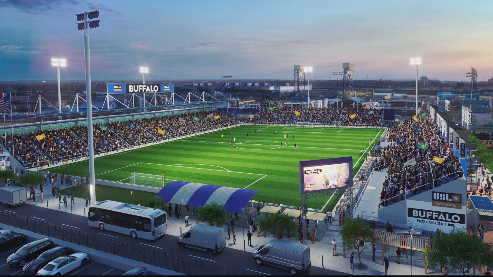 Buffalo Pro Soccer announces stadium plans to be built on Lee street
