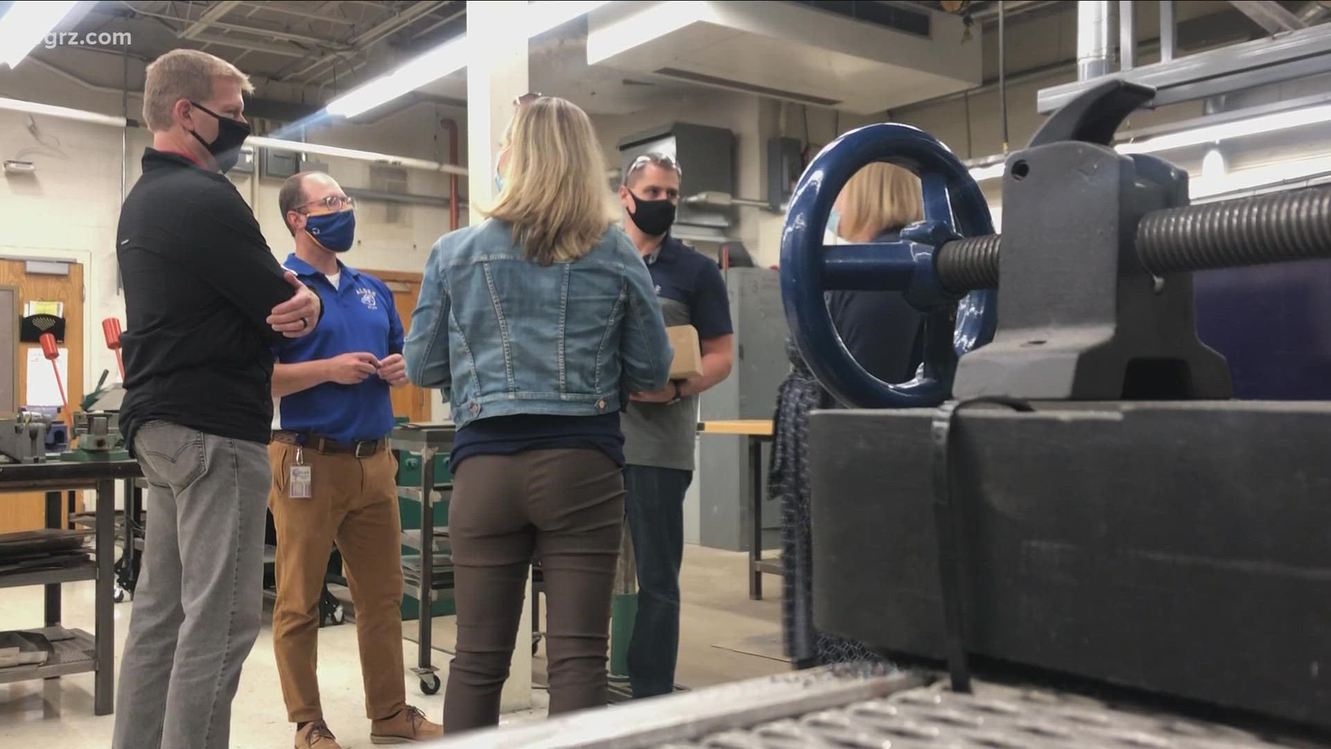 WNY companies are taking notice of Alden High School's Bulldog Manufacturing, which puts a focus on skilled trades — and they're investing big bucks in the program.