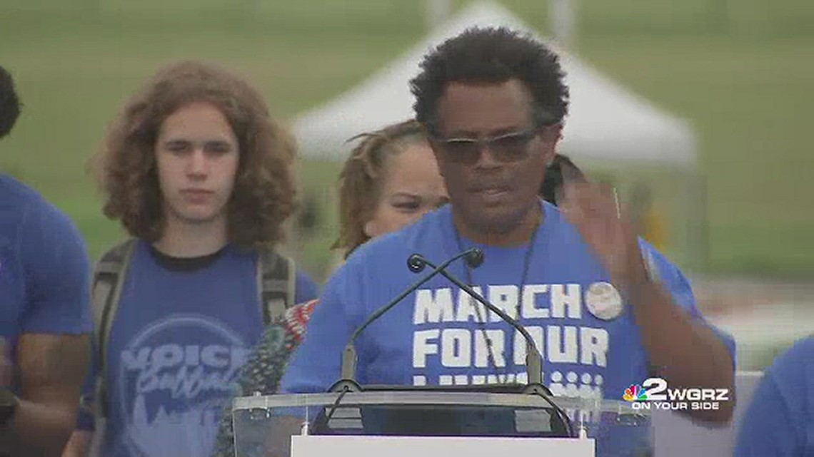 Garnell Whitfield Jr. speaks at March for Our Lives on National Mall