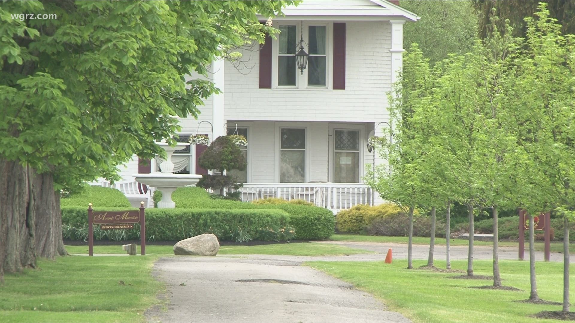 He lives next door to the Avanti Mansion in Hamburg. and says the fireworks that sometimes go off there trigger his PTSD.