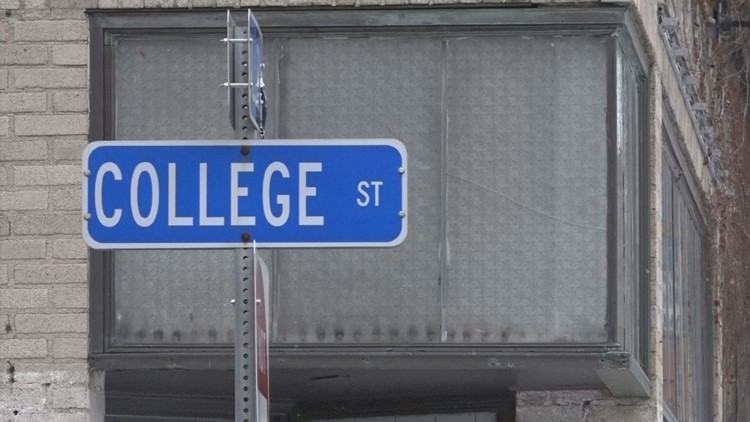 Was there a college on College Street in Buffalo?