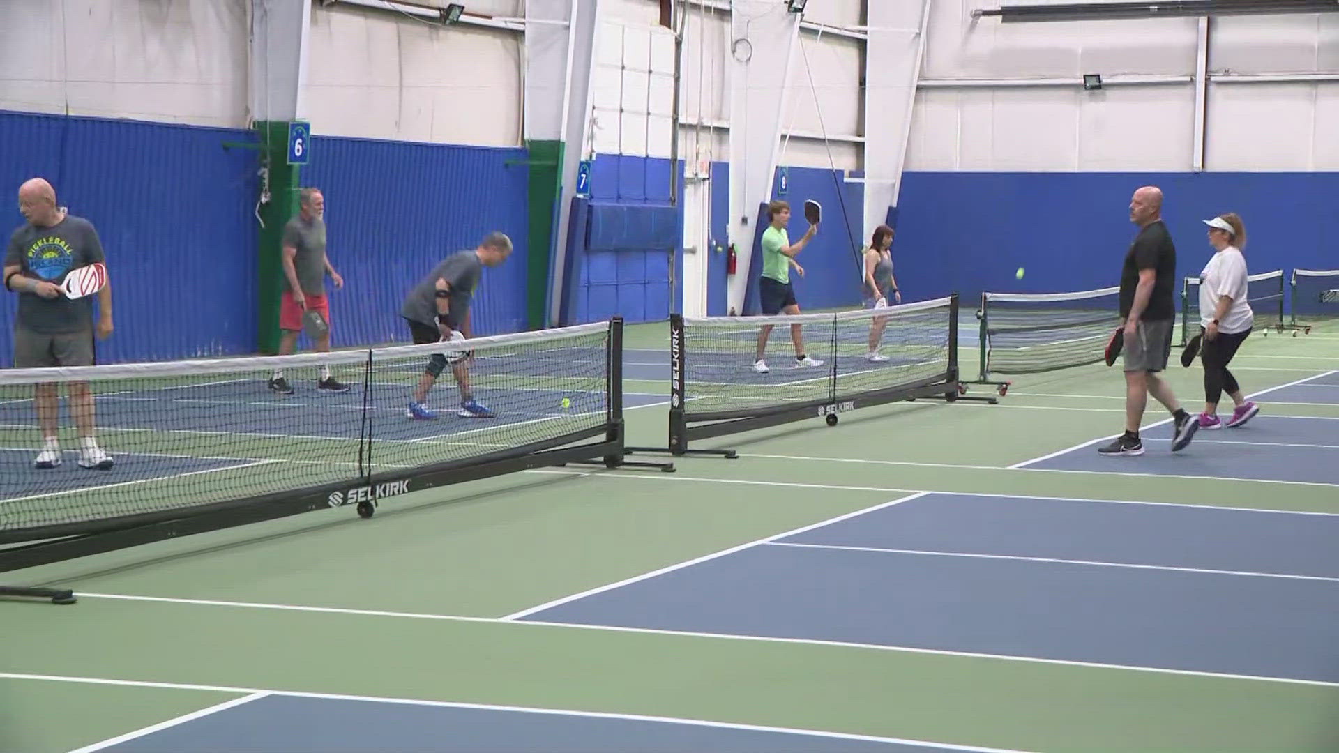 Kevin O'Neill plays pickleball in Grand Island