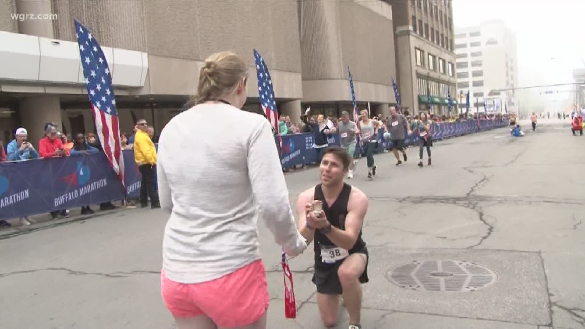 Thousands of runners laced up their sneakers for another Buffalo Marathon on Sunday.