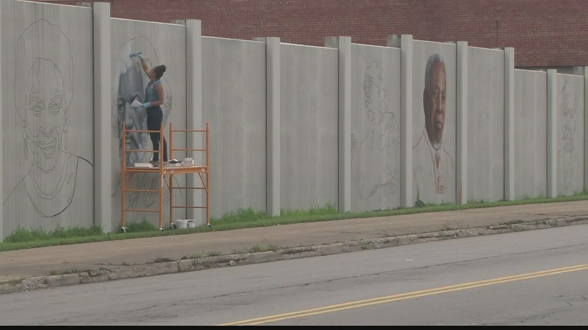 Local artists add color to African-American Heritage Corridor