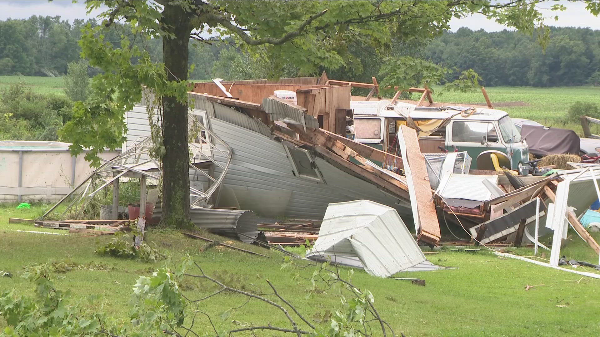 The home of Steven and Collen Bottas was right in the path of the EF zero tornado.