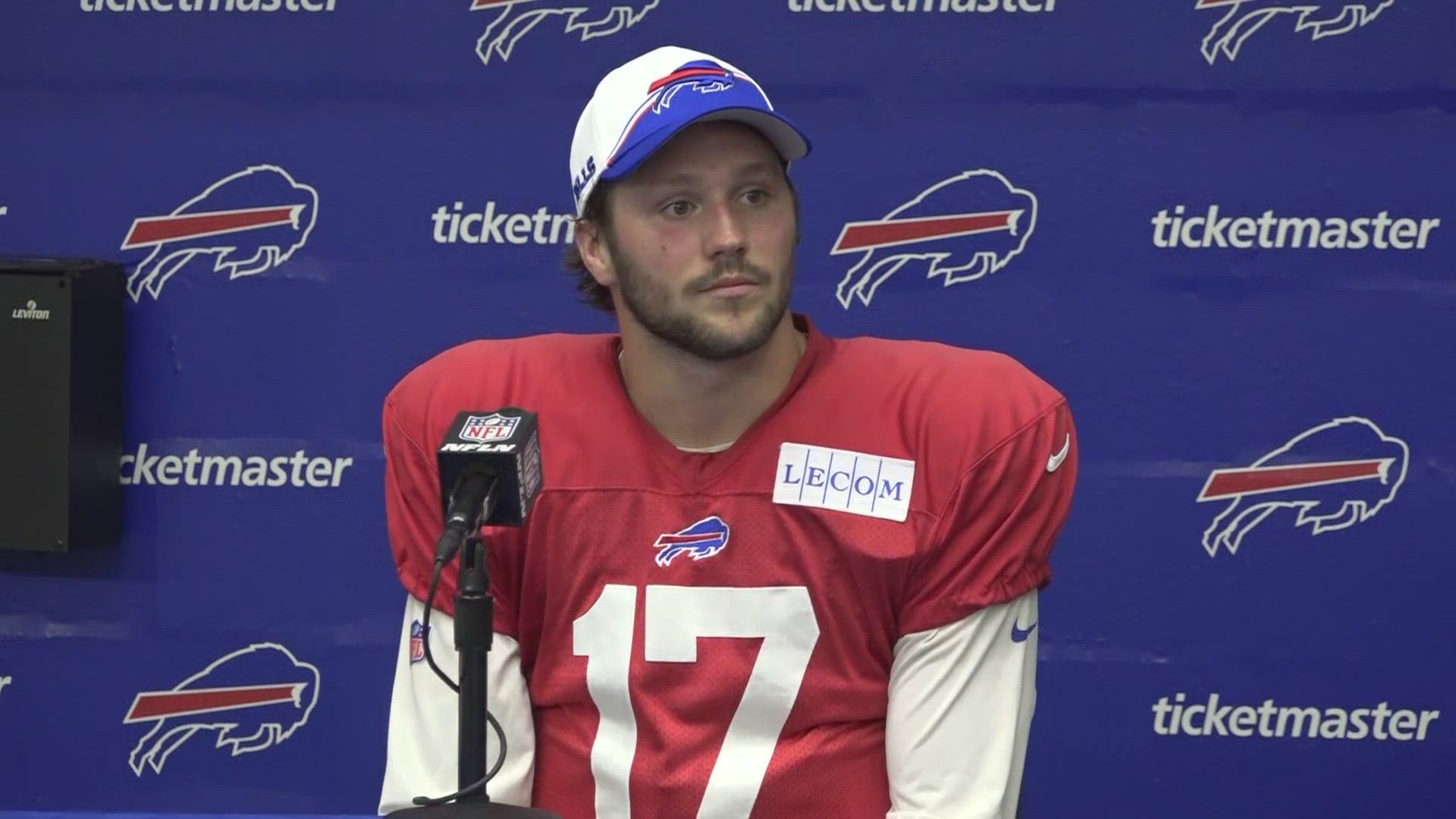 Josh Allen talks about preparing for Monday night's game against the Jets