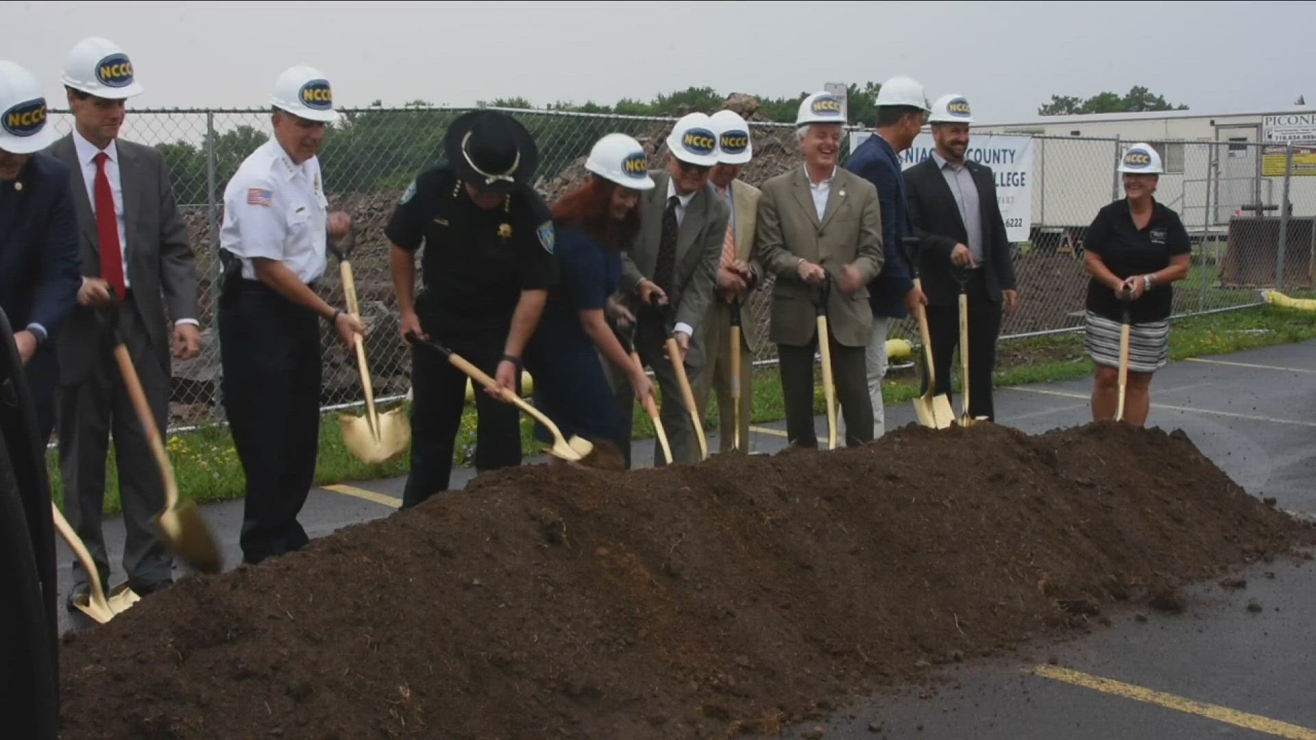 Groundbreaking on Niagara County's new law enforcement training academy