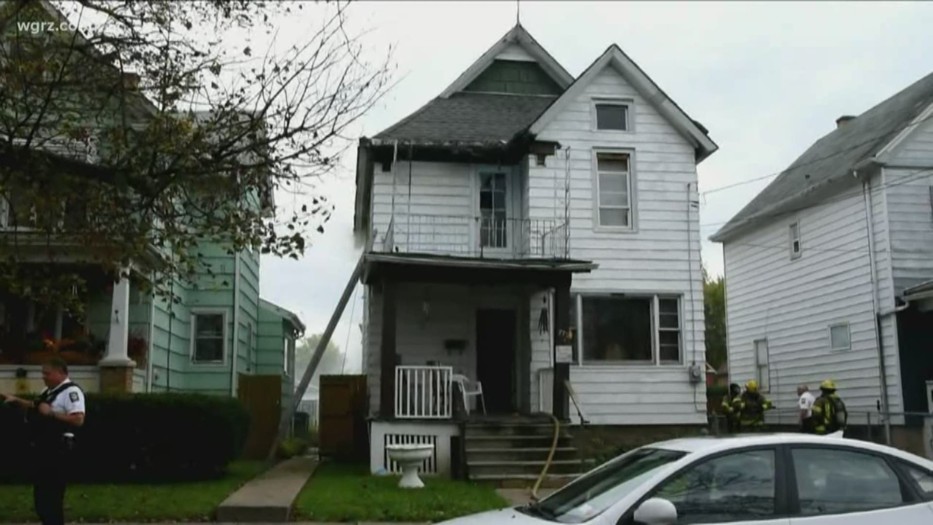 The red cross is helping a dozen people after a fire early this afternoon in Niagara falls. 5 adults and 7 kids safely escaped the house on 15th street.