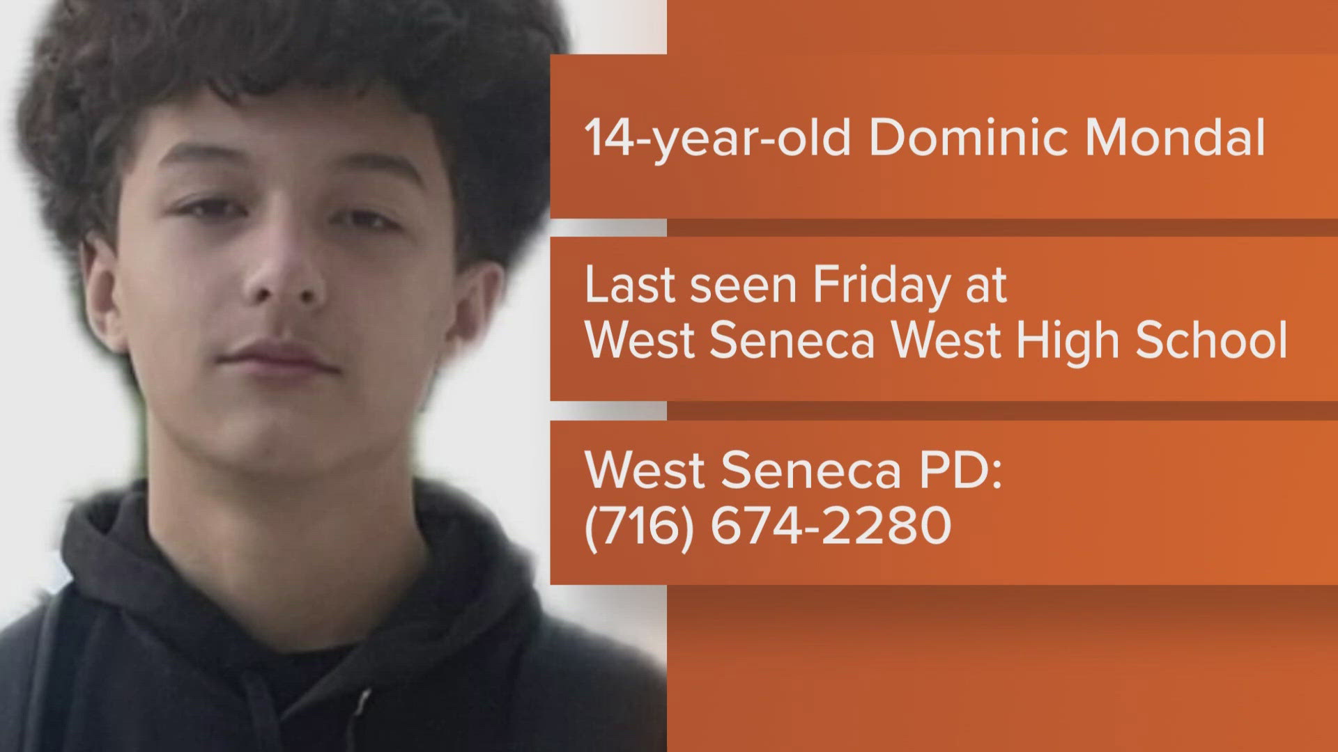 West Seneca Police looking for a missing teen 9/30/24