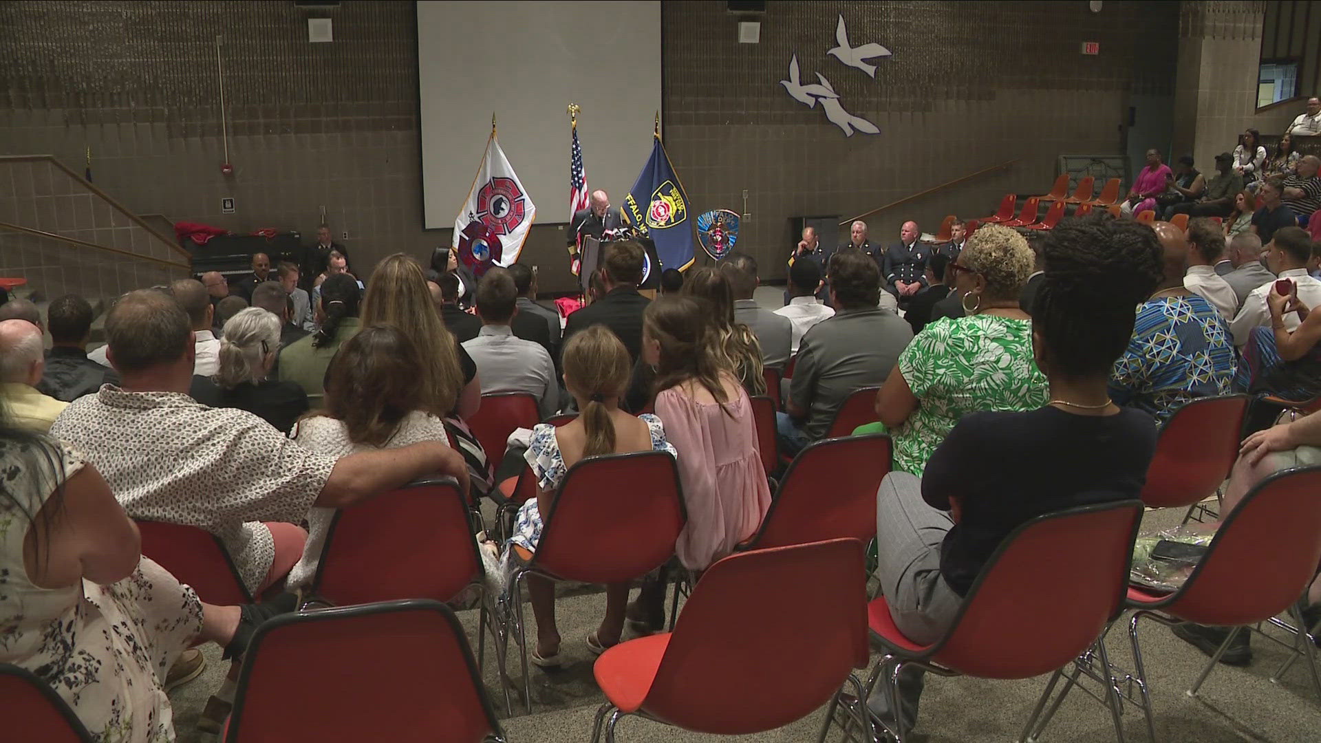 A special ceremony was held Friday afternoon to mark the beginning of a 20-week training program.