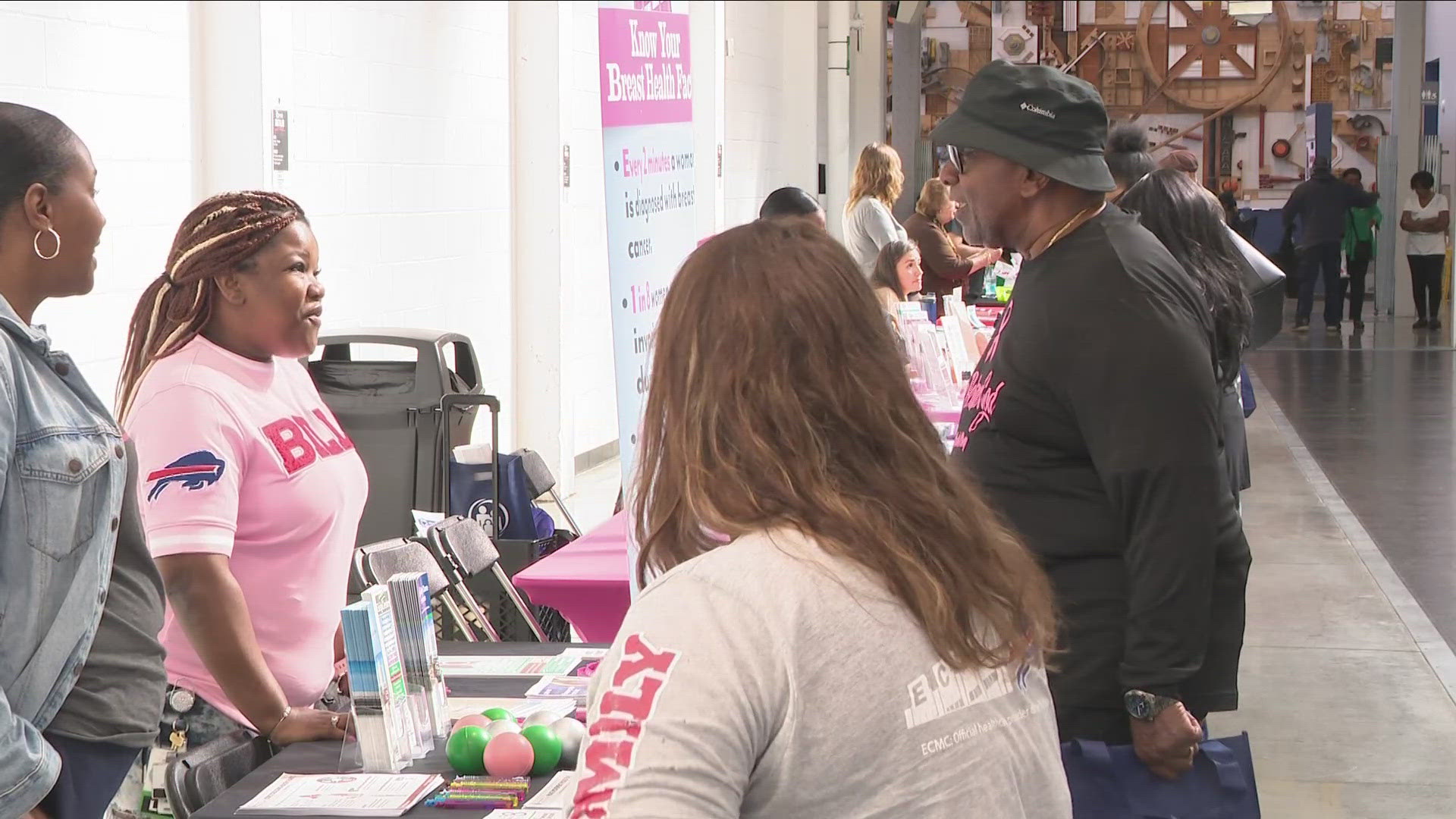 There were health screenings, flu shots, HIV testing, and mammograms, all in an effort to promote healthy living.