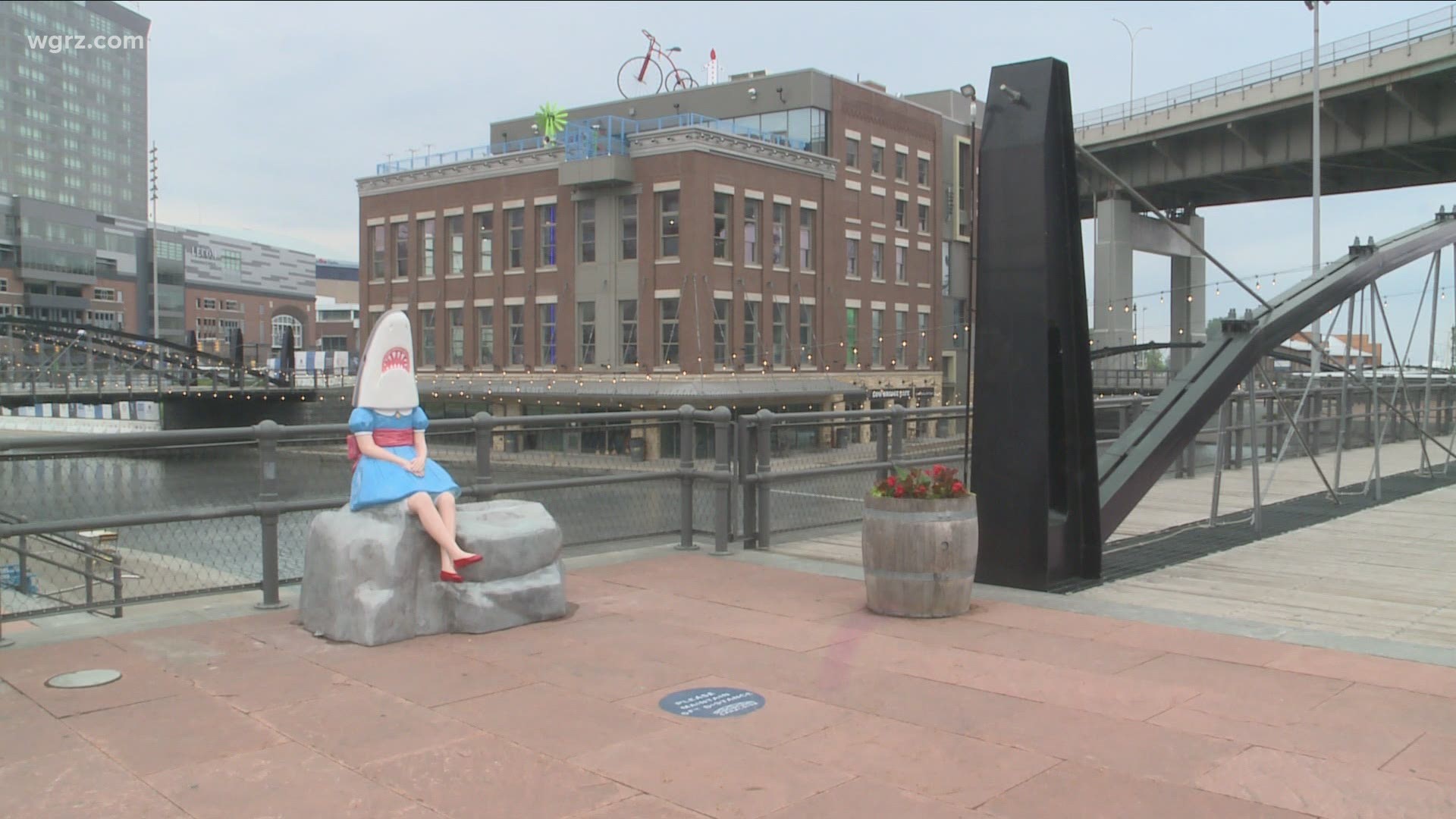 Shark Girl is back at Canalside