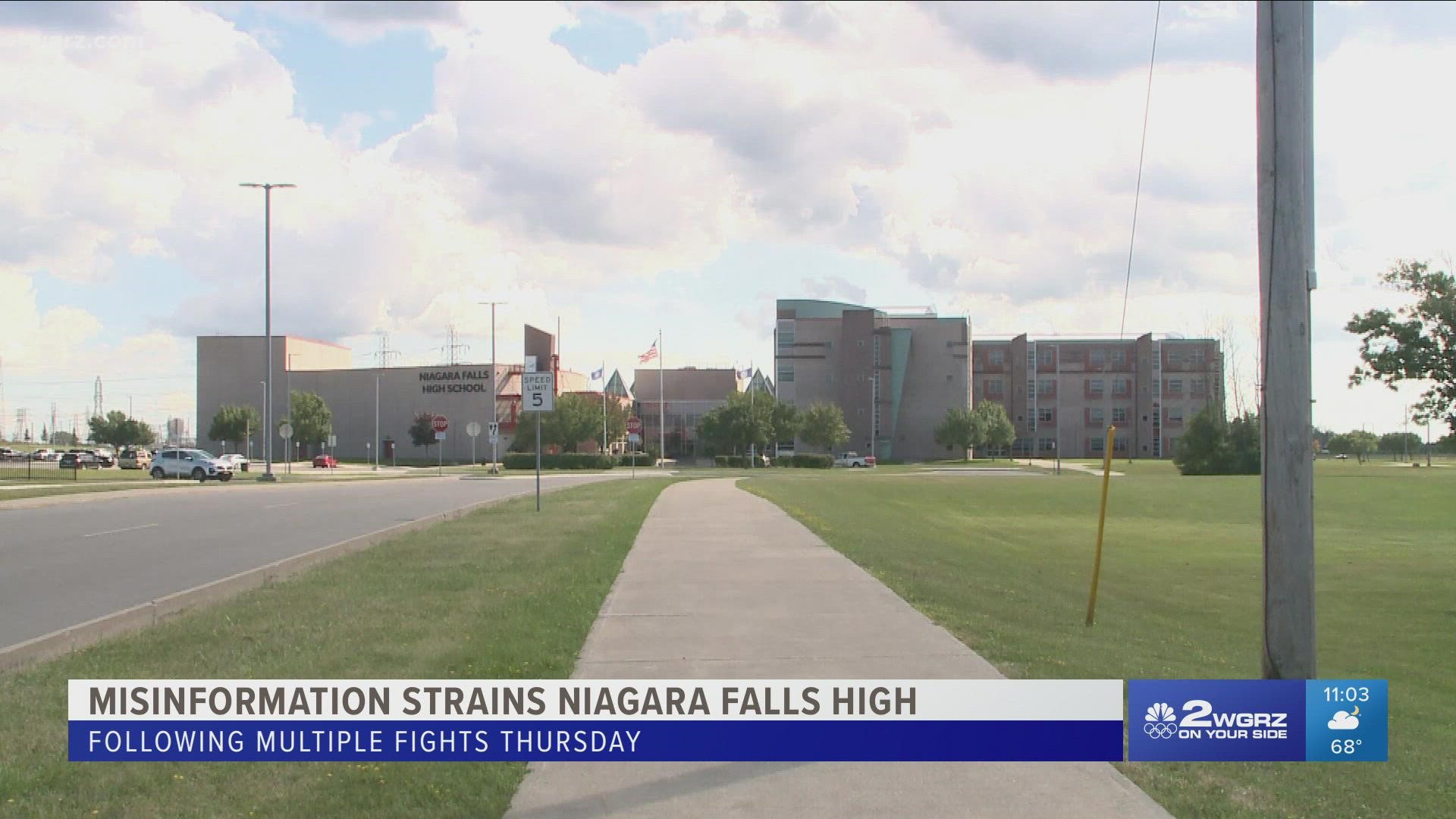 Fights sparked a lot of concern Thursday night and still are. The district said when school started Friday, bags were checked at the door without any issue.