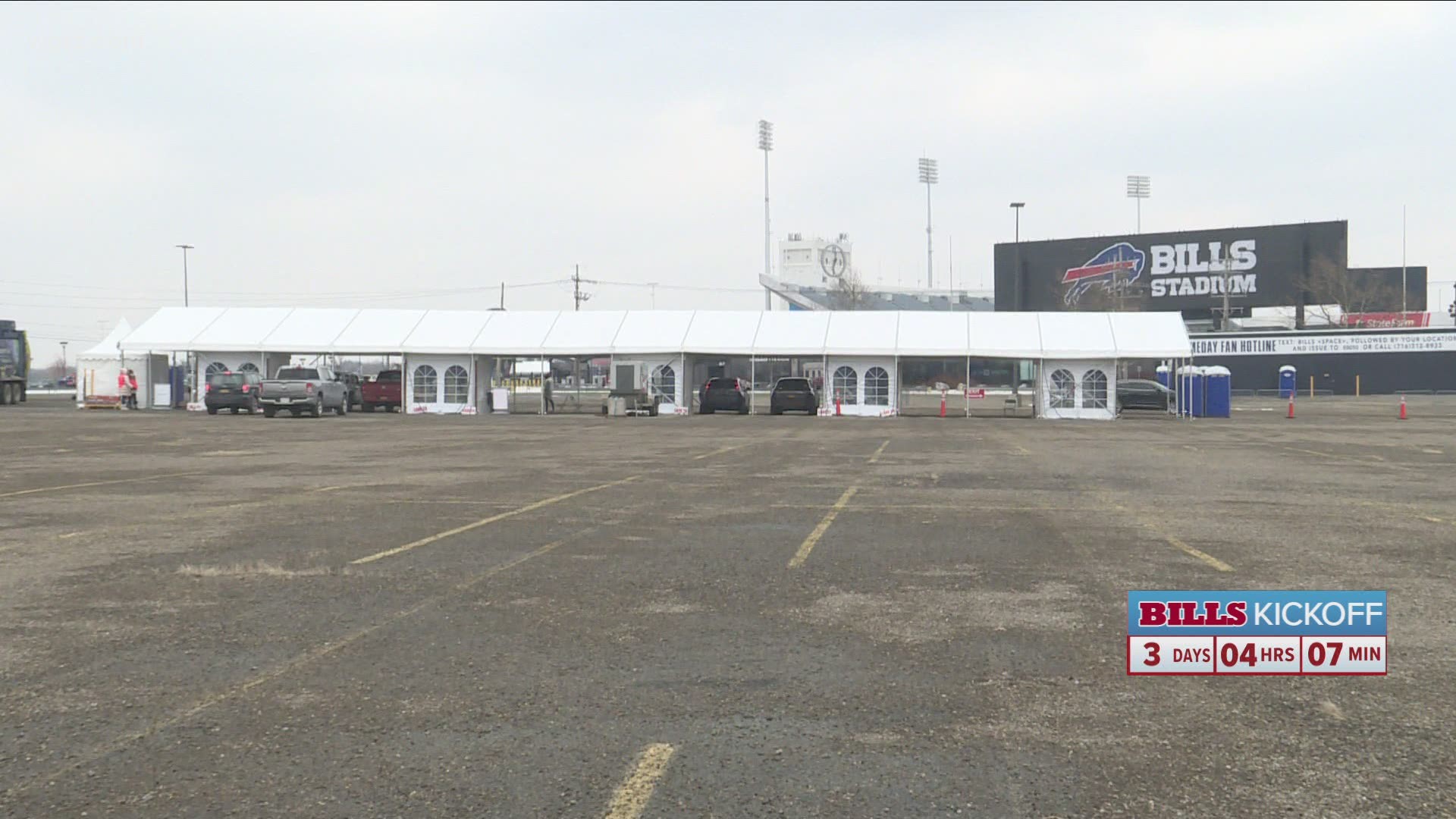 Fans start getting tested for Saturday Bills game