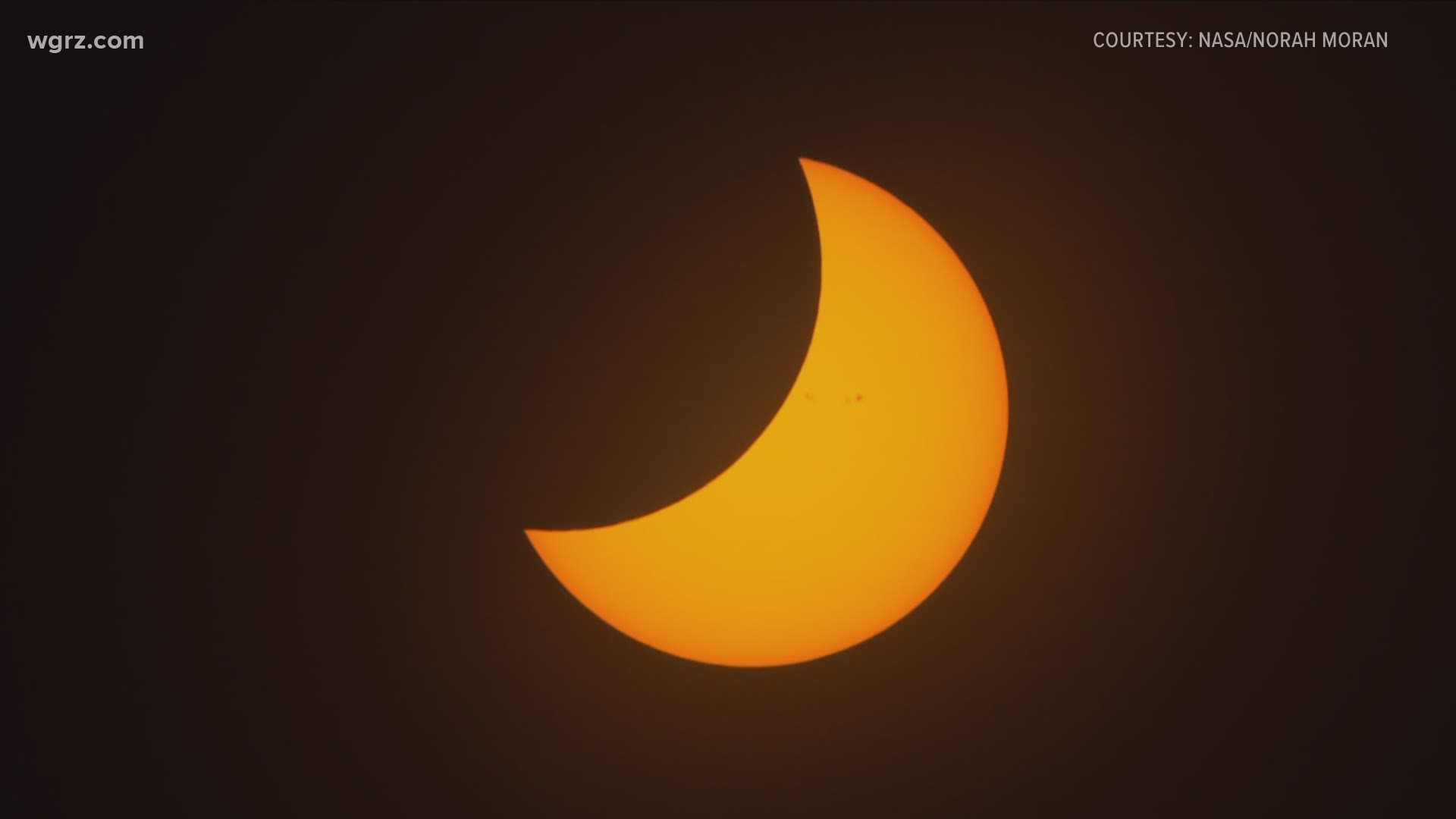 key time here is 5:39 a.m., when the moon will be covering nearly 80 percent of the sun, our local peak in this year's partial solar eclipse