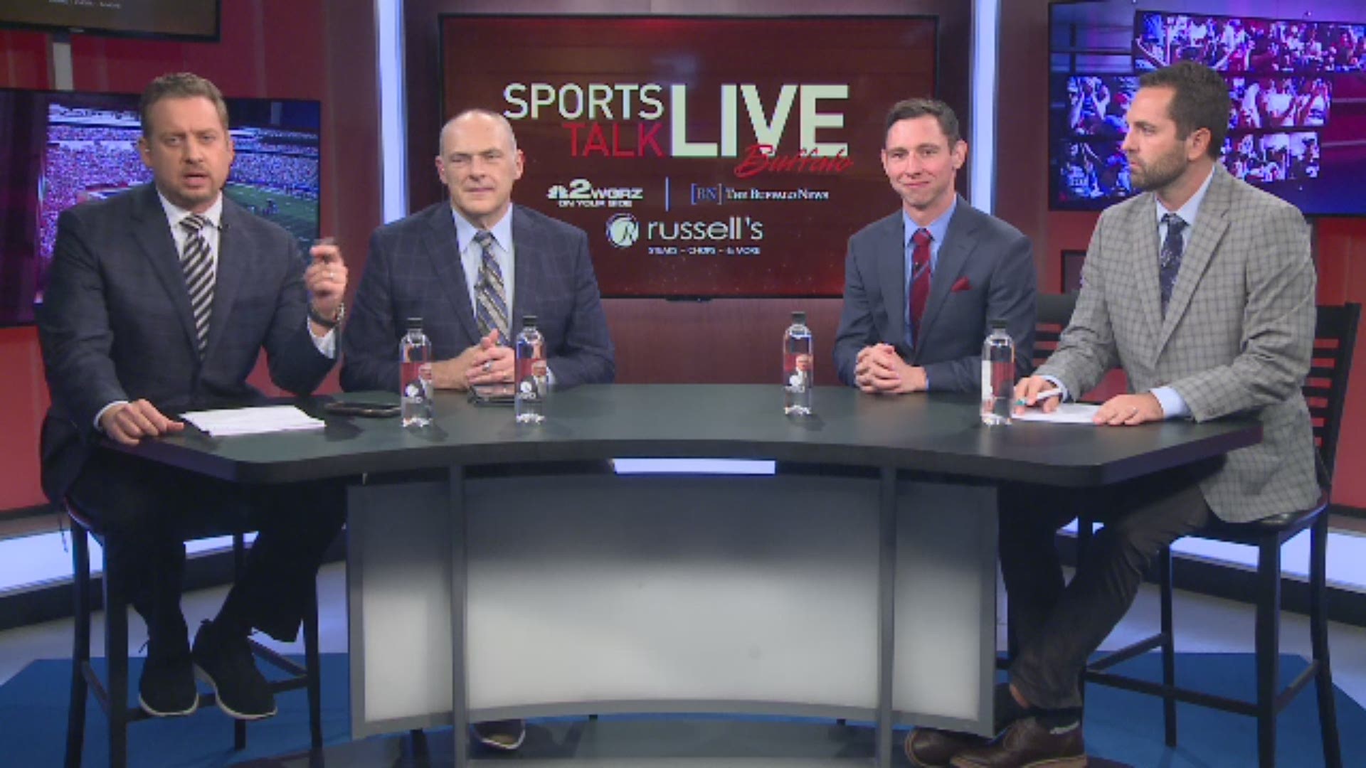 Sports Talk Buffalo Live airs every Monday night at 7:30, live on WGRZ-TV