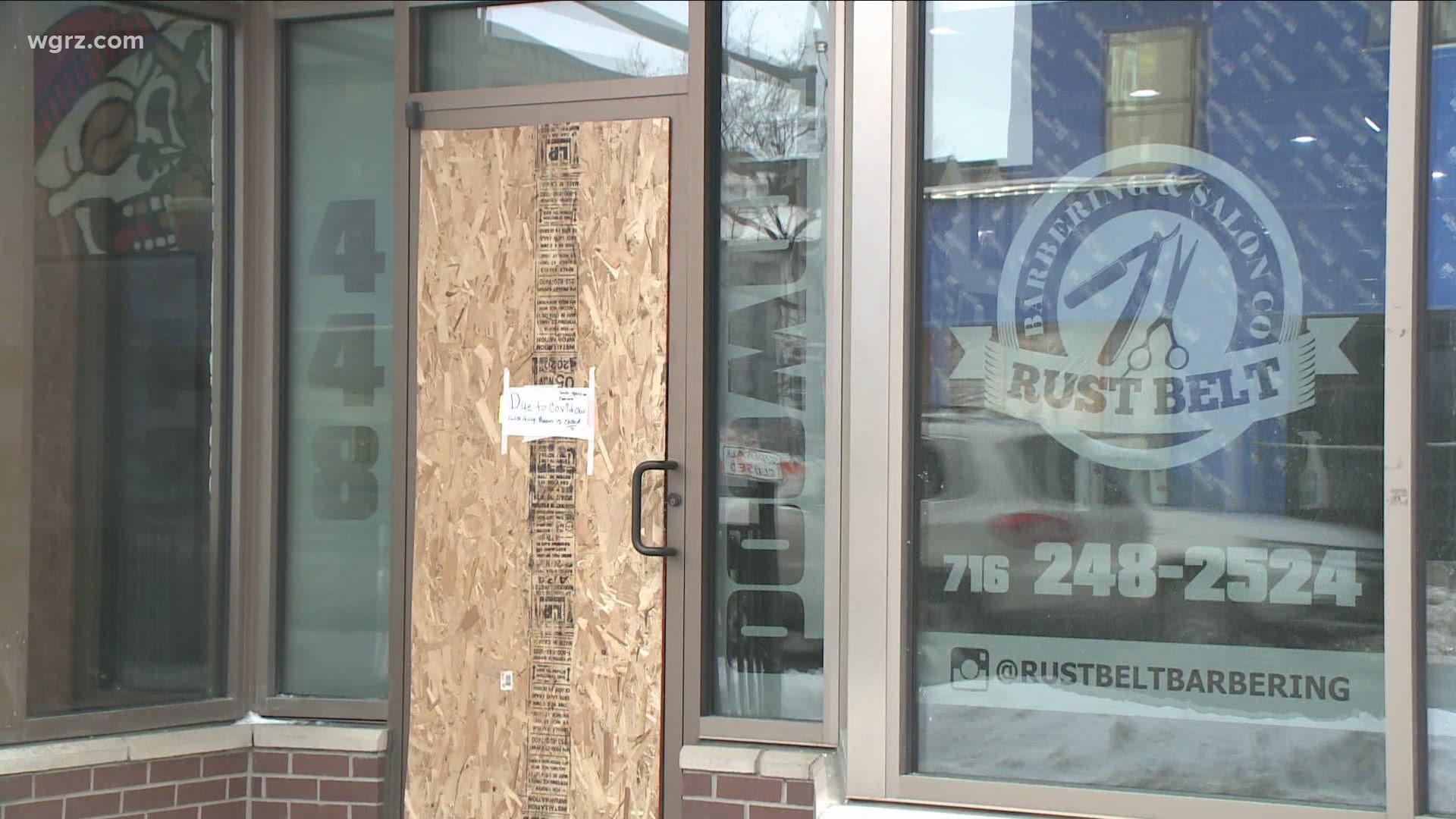 This time nothing was taken, but back on February 8, more than $2,500 worth of clippers and electronics was stolen Rust Belt Barbering & Salon Co.